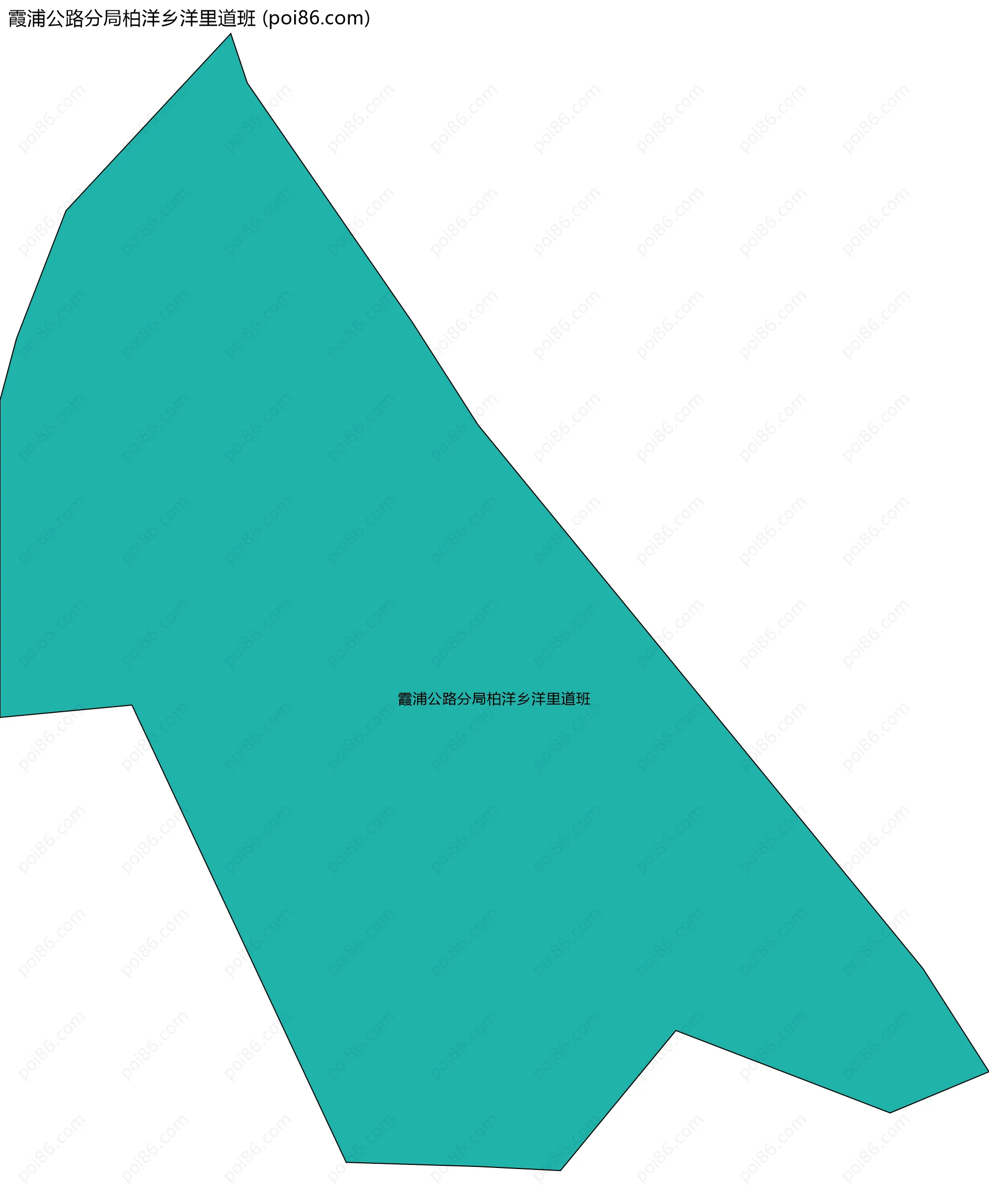 霞浦公路分局柏洋乡洋里道班边界地图