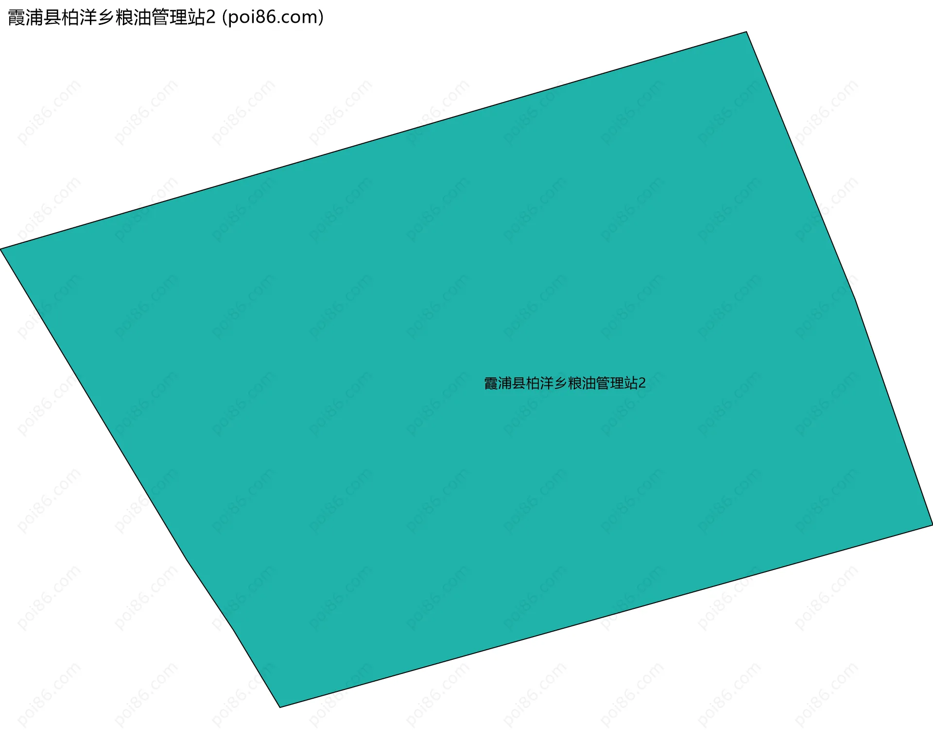 霞浦县柏洋乡粮油管理站2边界地图