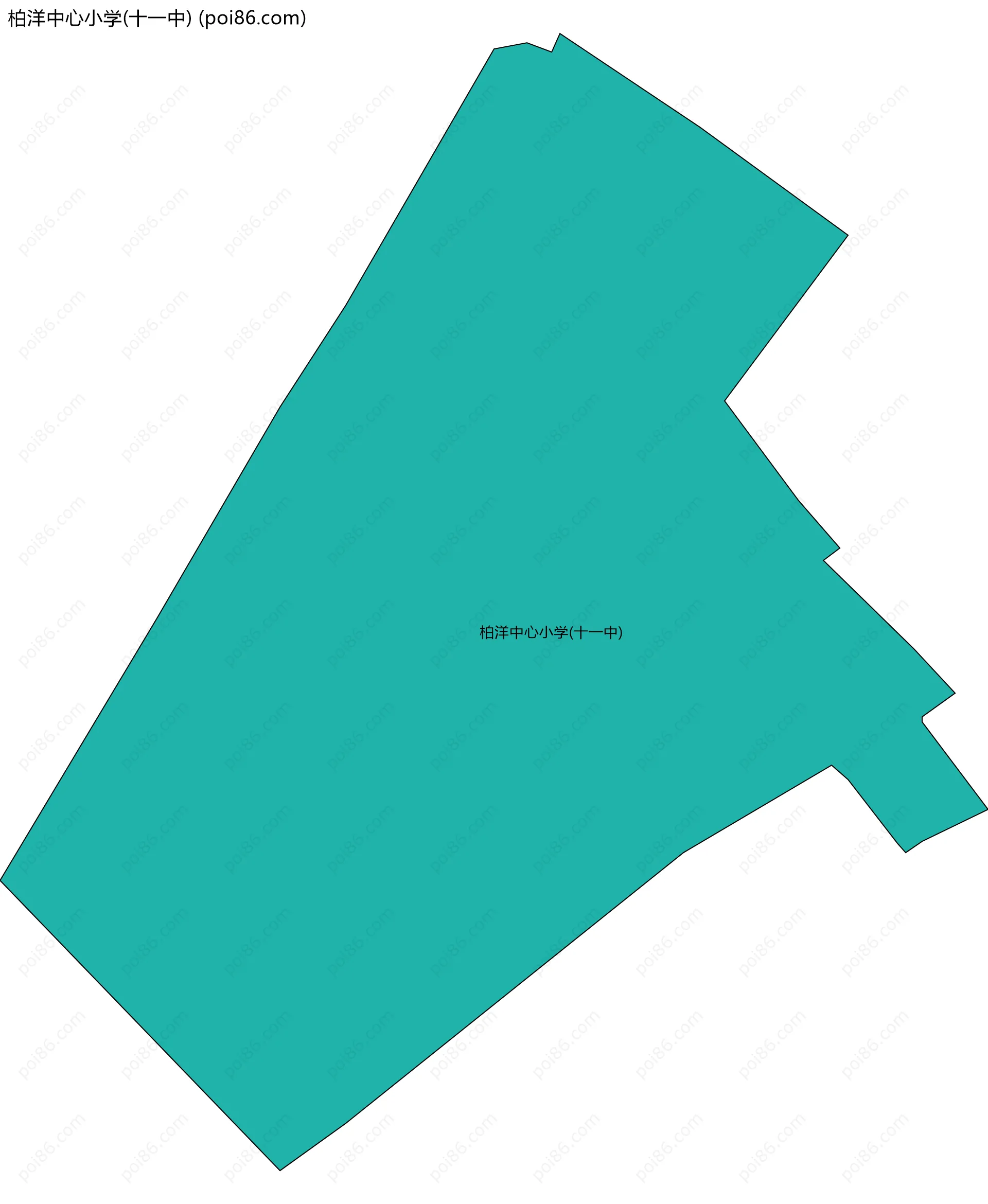 柏洋中心小学(十一中)边界地图