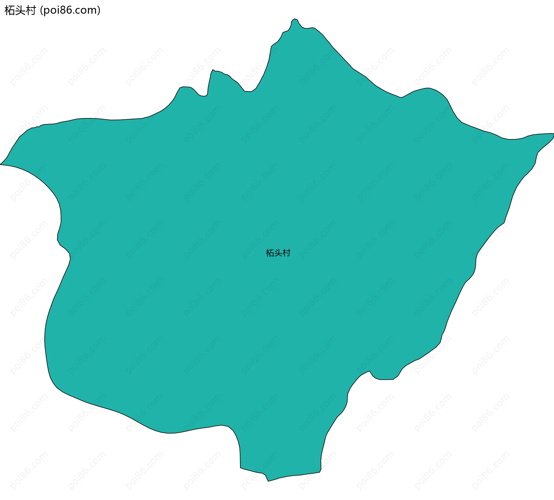 柘头村边界地图