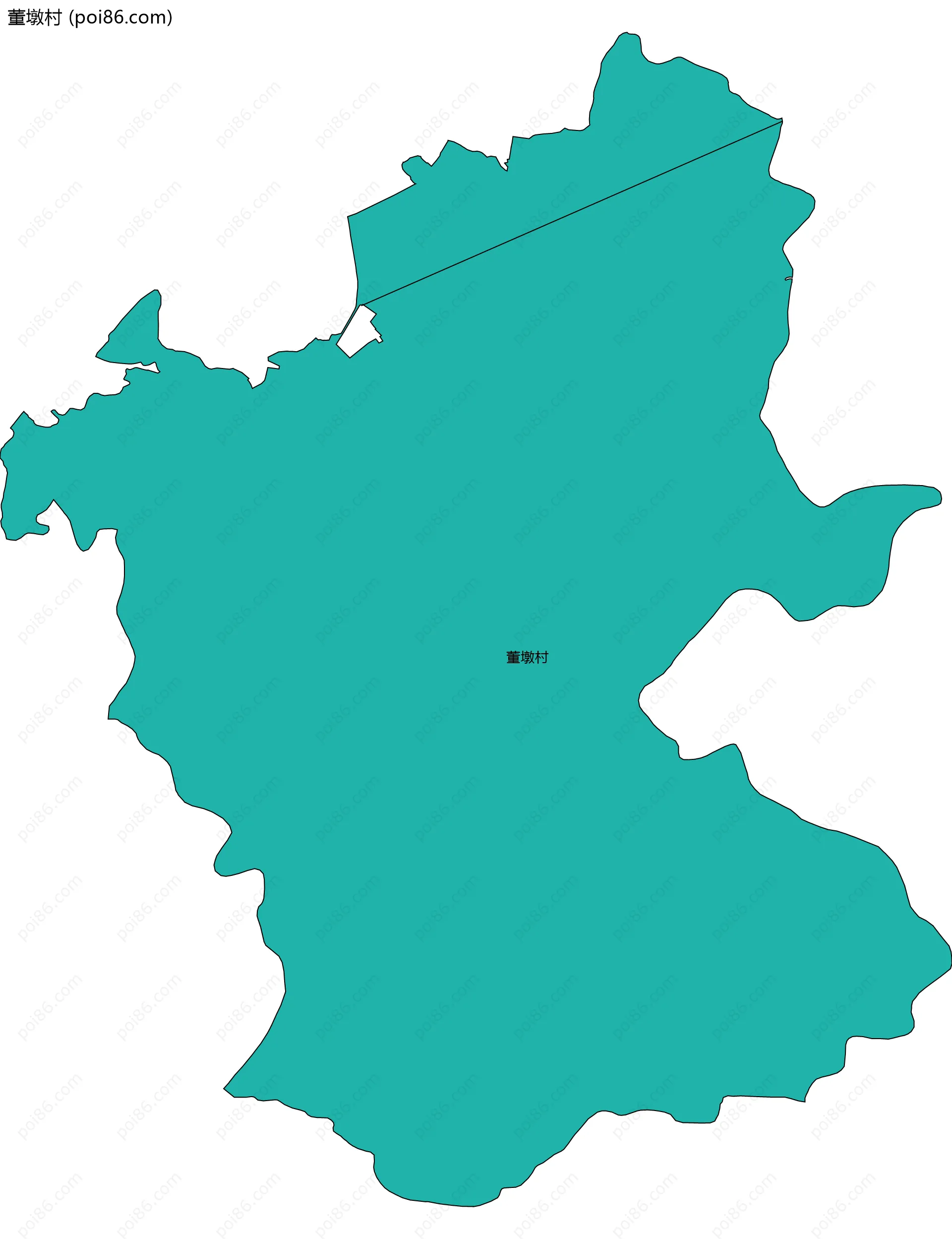 董墩村边界地图