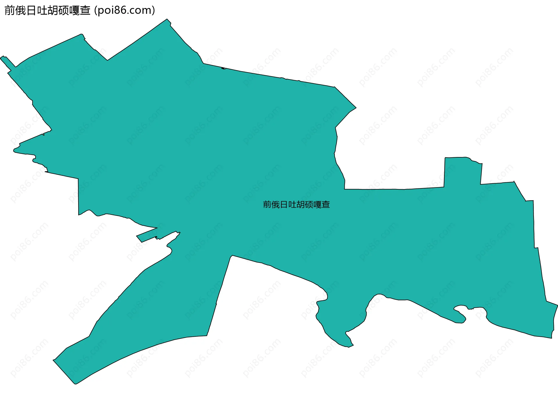 前俄日吐胡硕嘎查边界地图