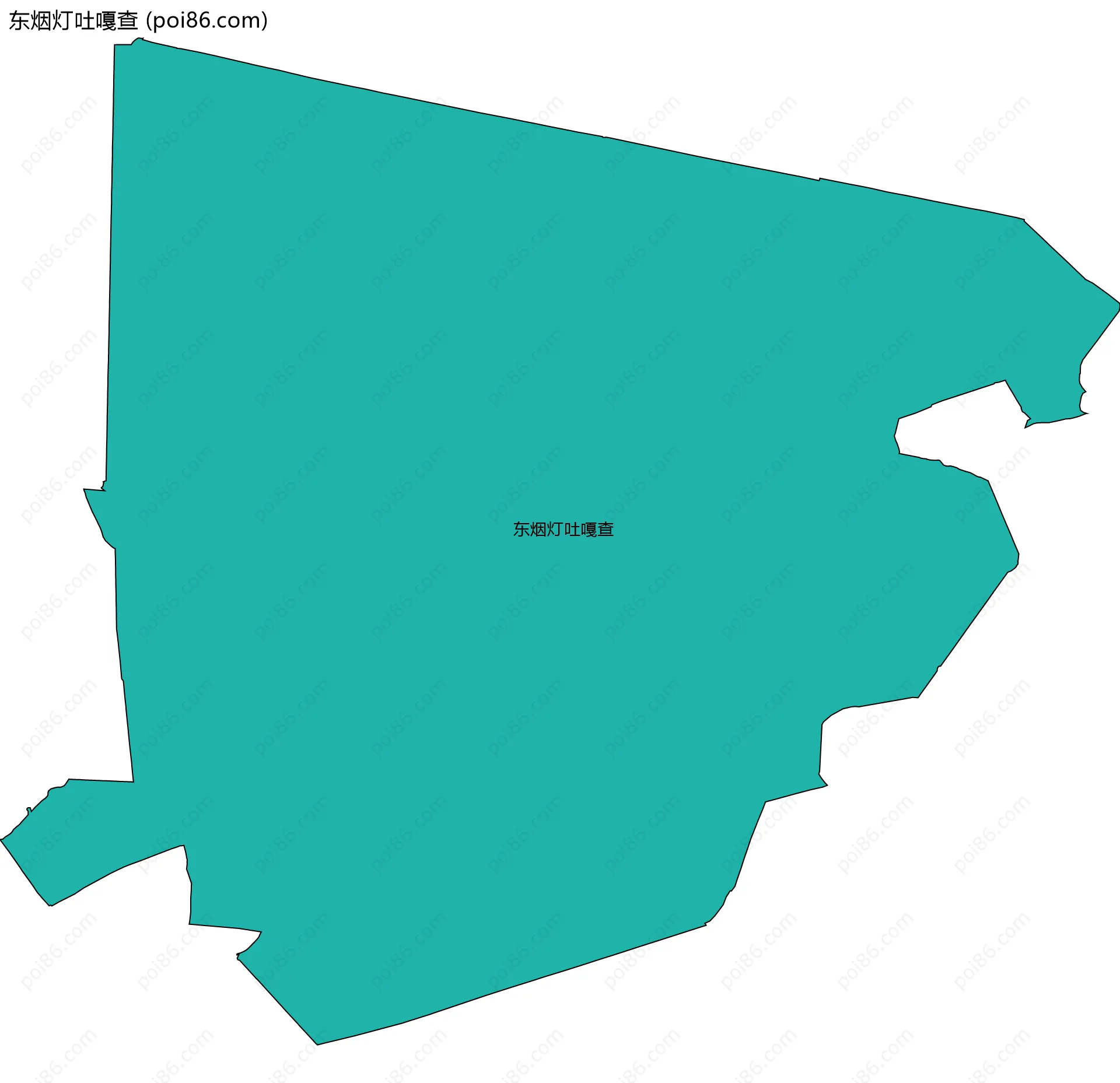 东烟灯吐嘎查边界地图