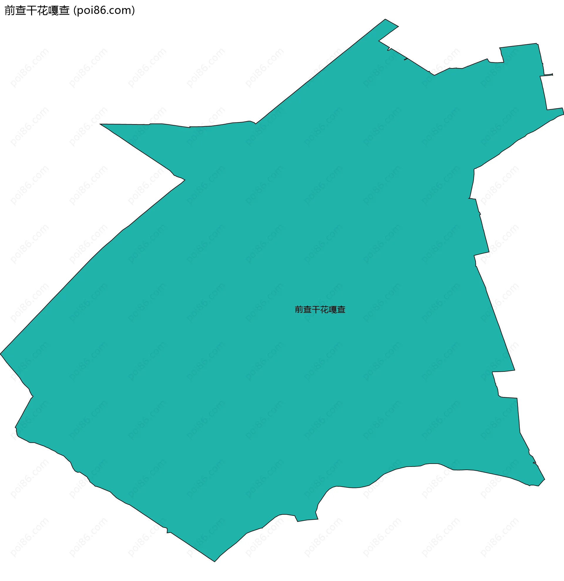 前查干花嘎查边界地图