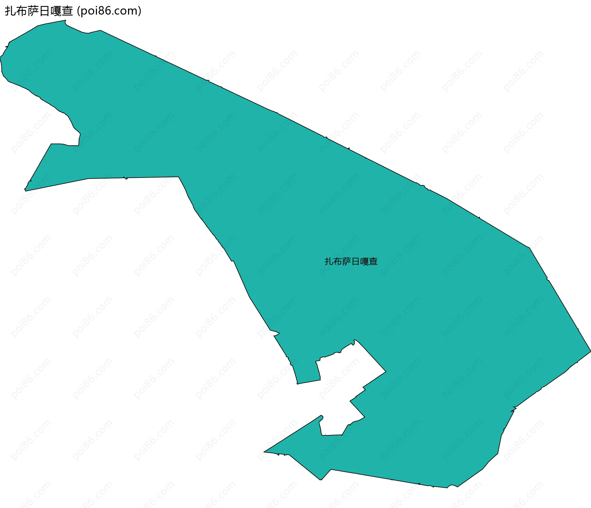 扎布萨日嘎查边界地图