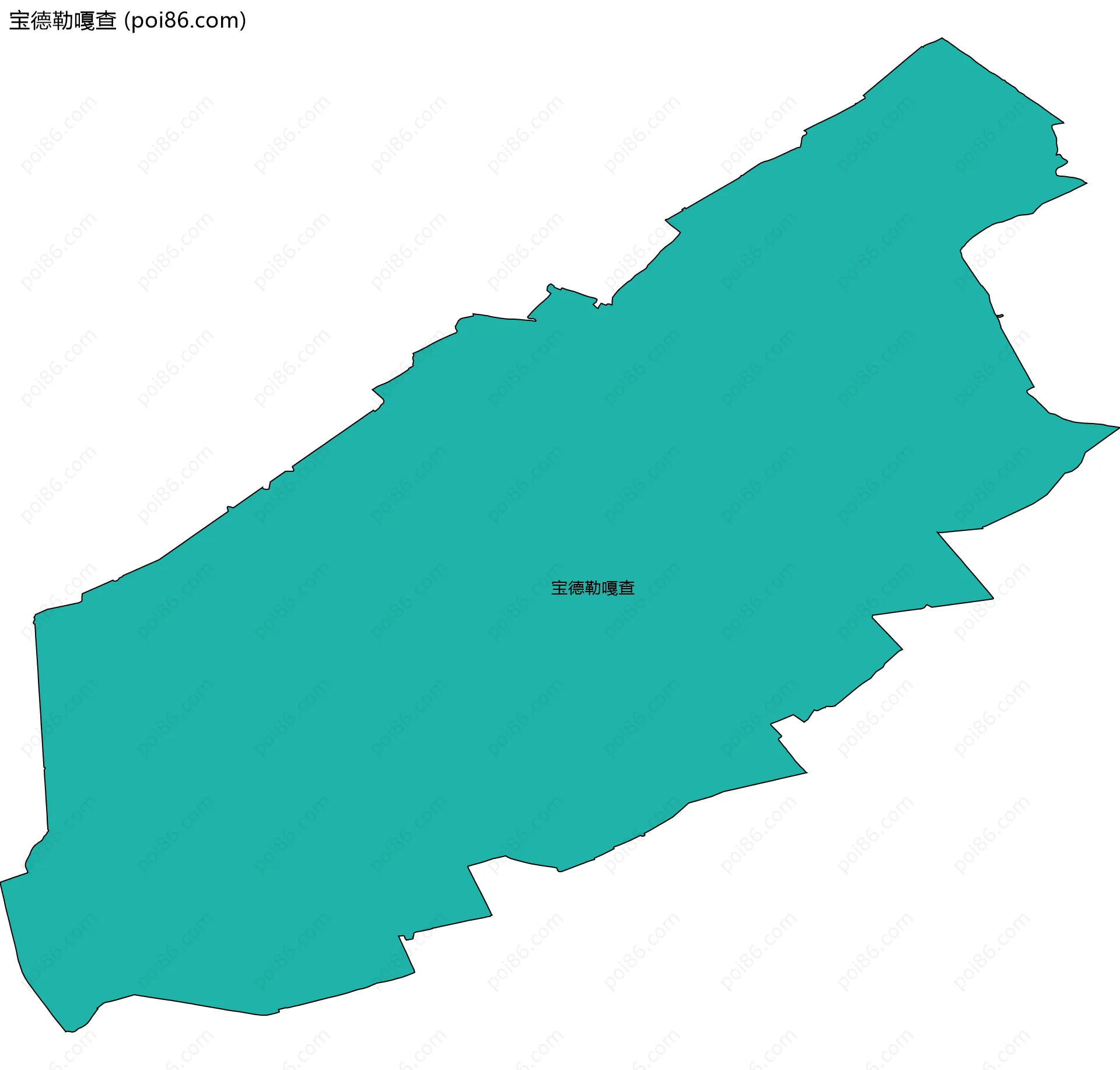 宝德勒嘎查边界地图