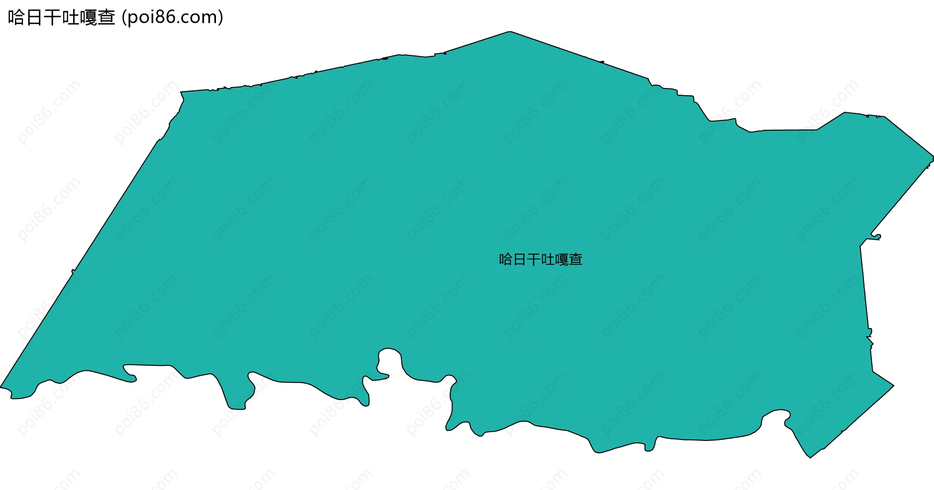 哈日干吐嘎查边界地图