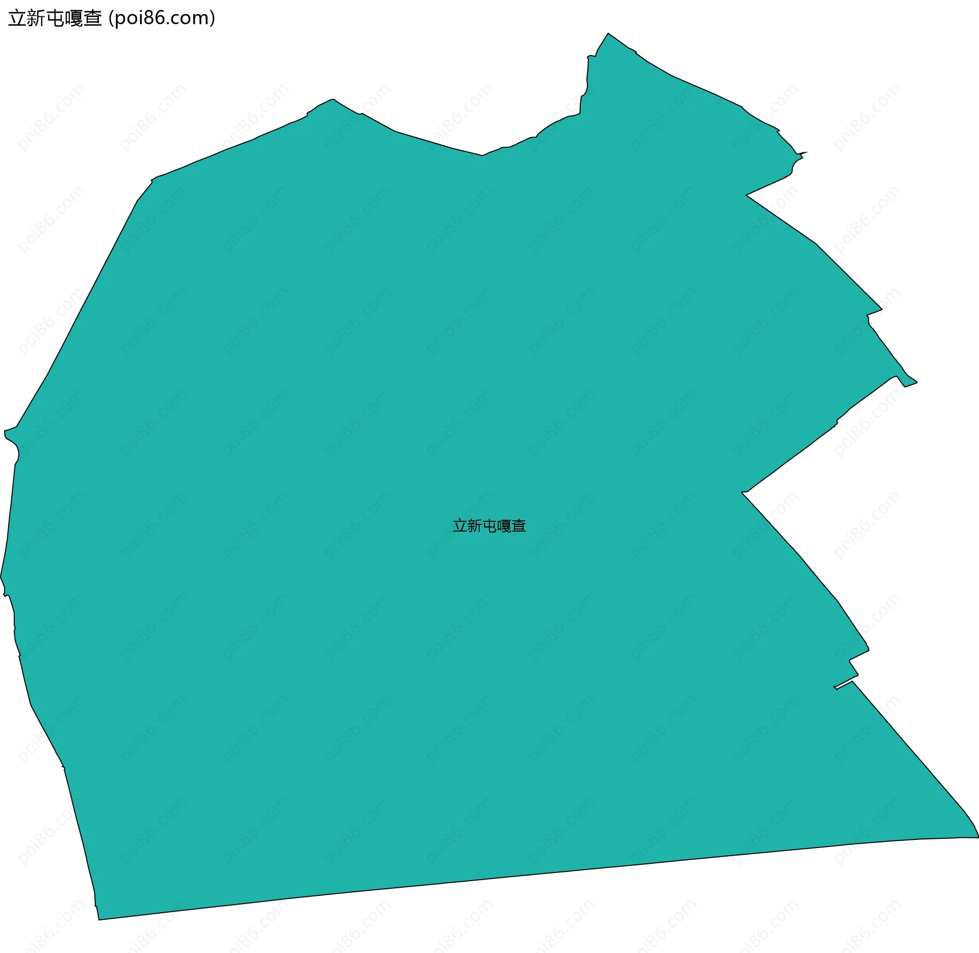 立新屯嘎查边界地图