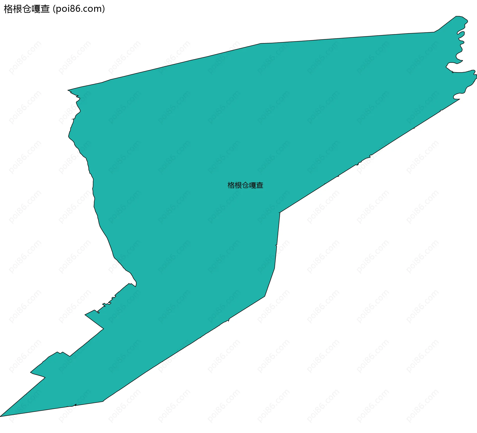 格根仓嘎查边界地图