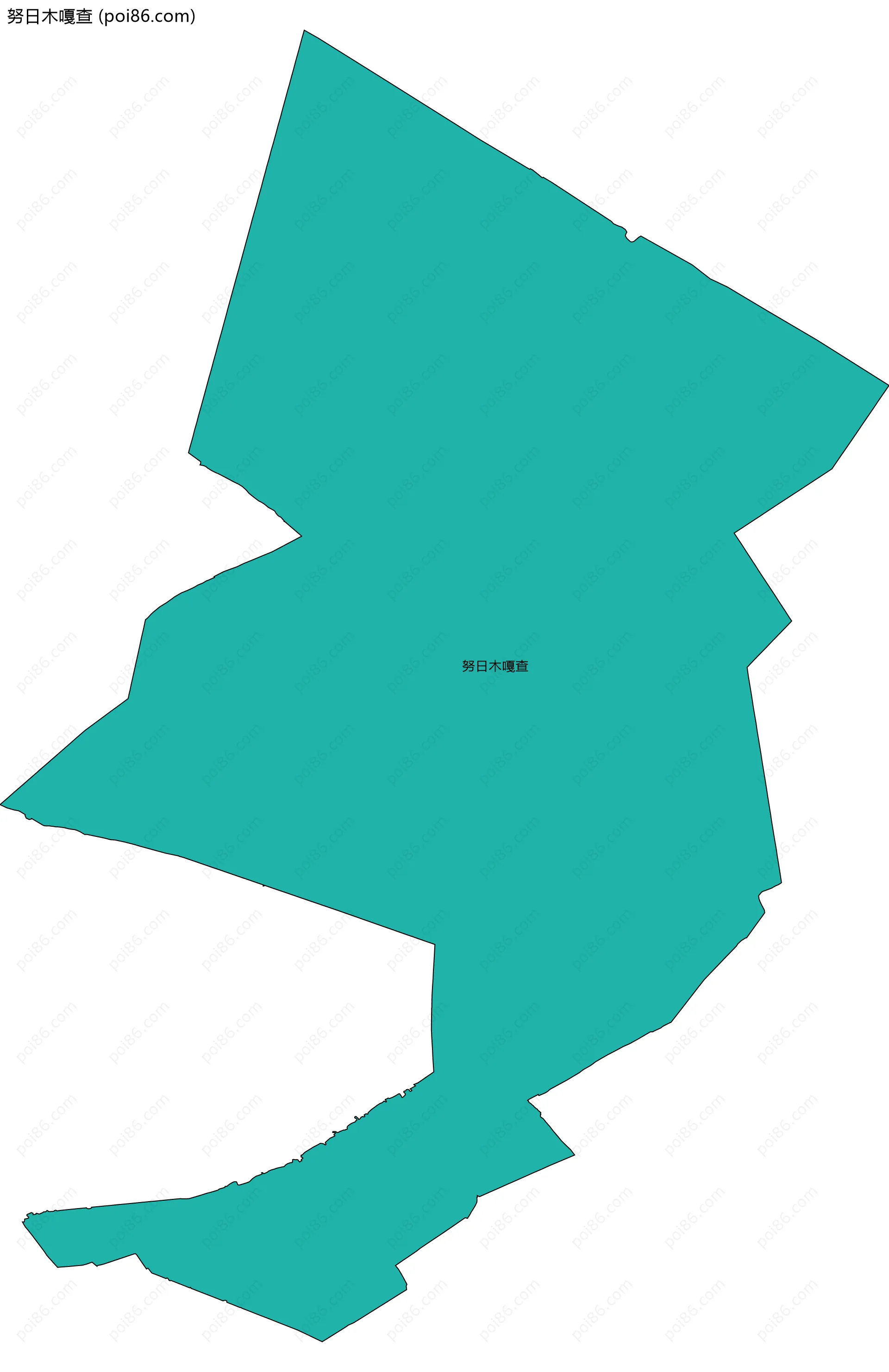 努日木嘎查边界地图