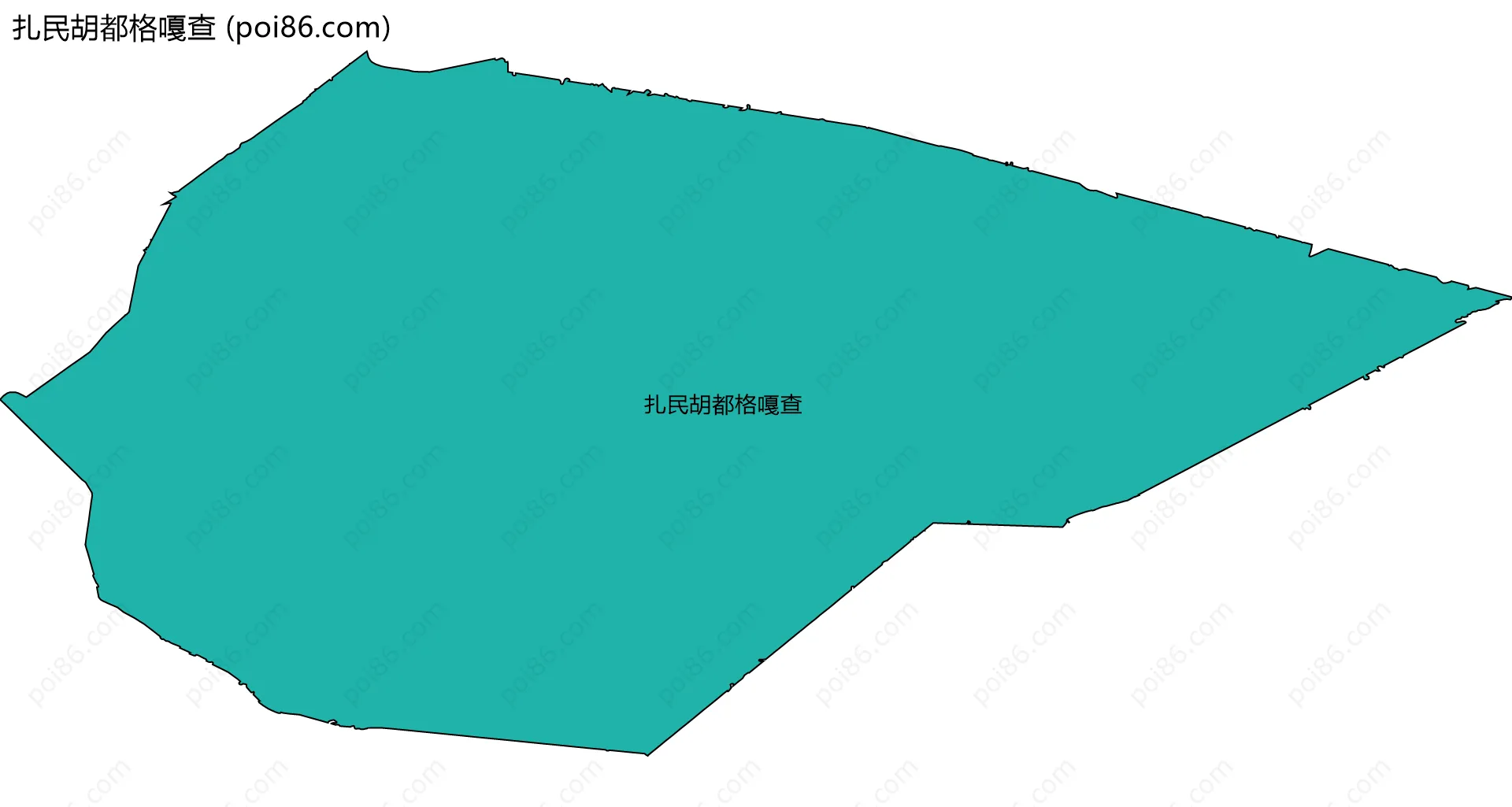 扎民胡都格嘎查边界地图