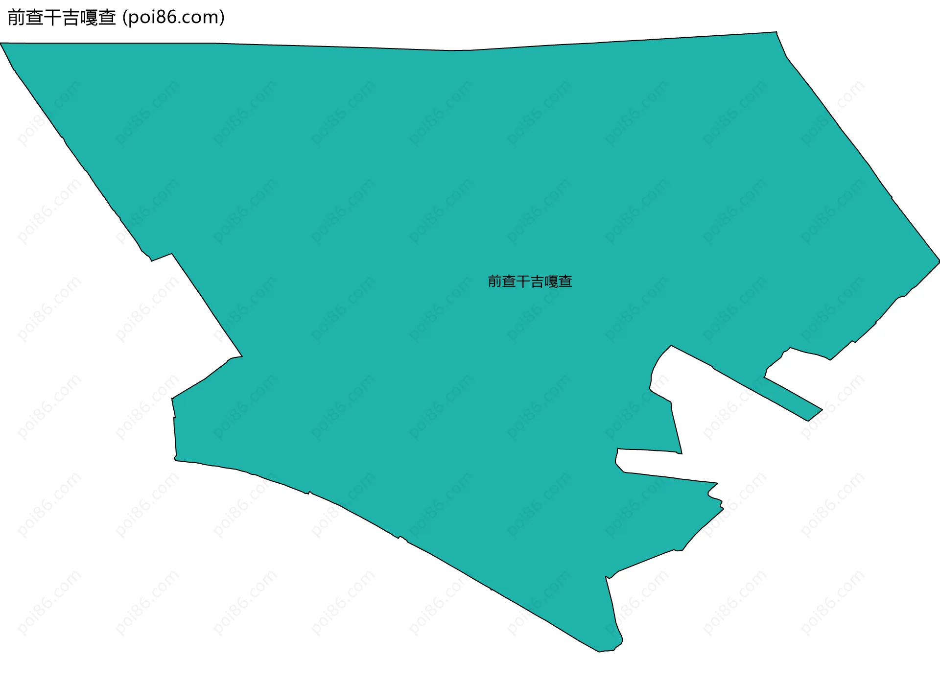 前查干吉嘎查边界地图