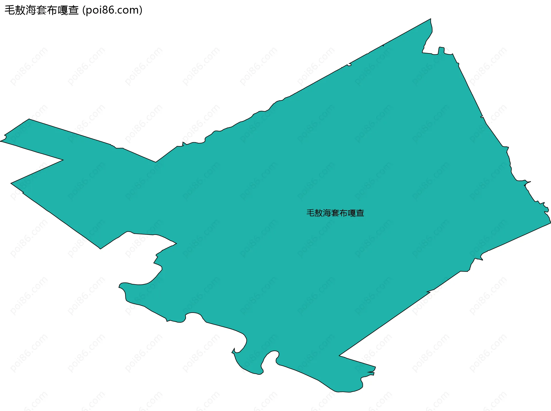 毛敖海套布嘎查边界地图