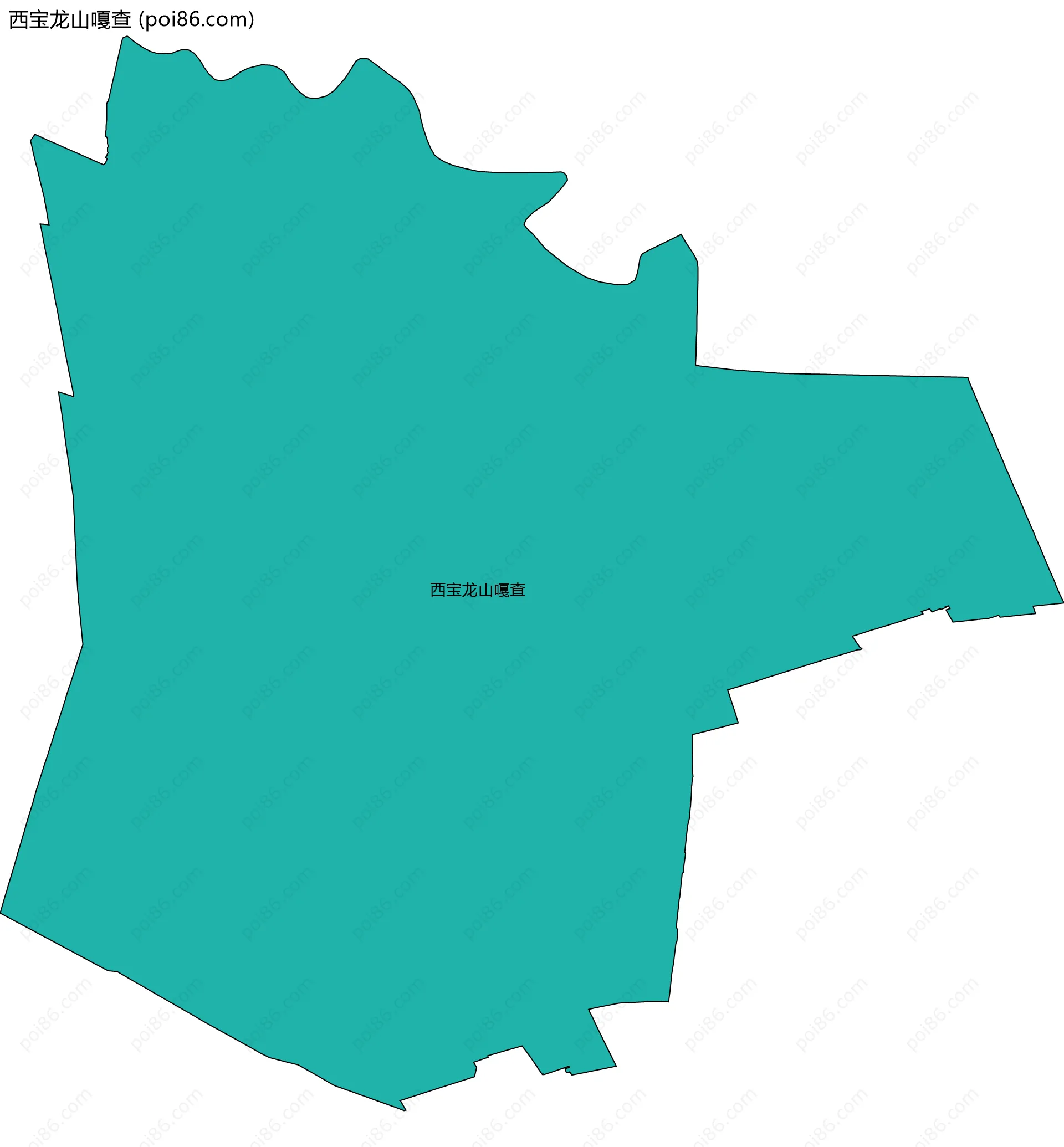 西宝龙山嘎查边界地图