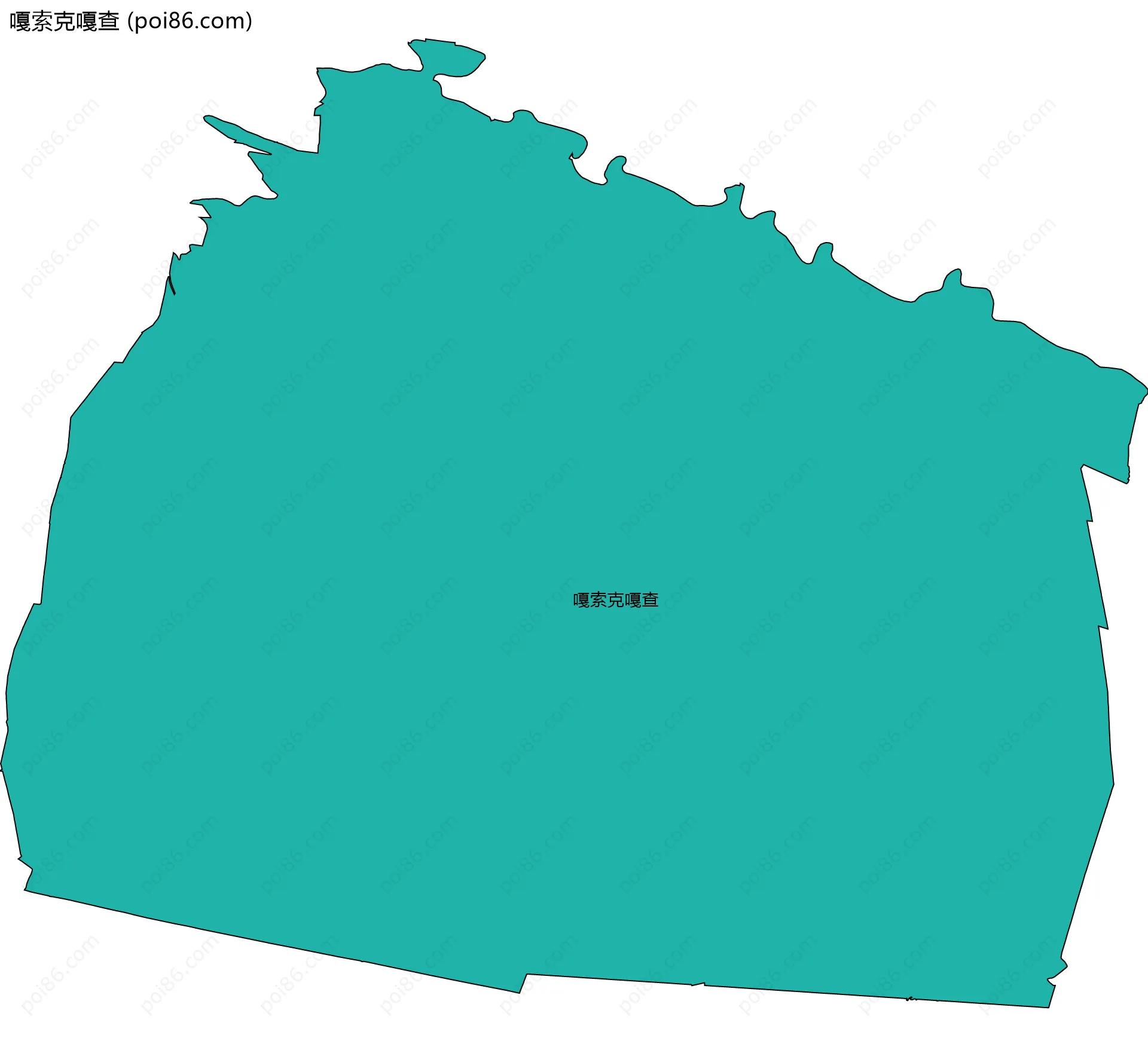 嘎索克嘎查边界地图
