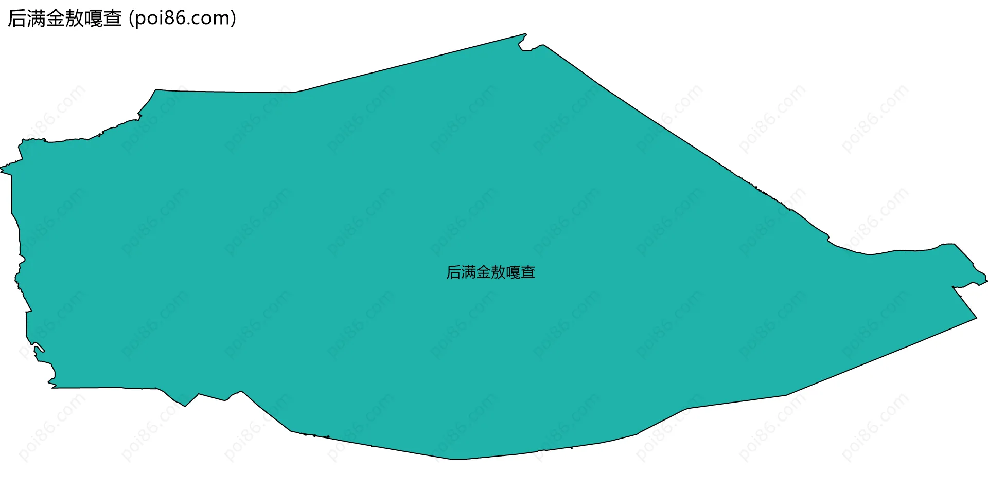 后满金敖嘎查边界地图