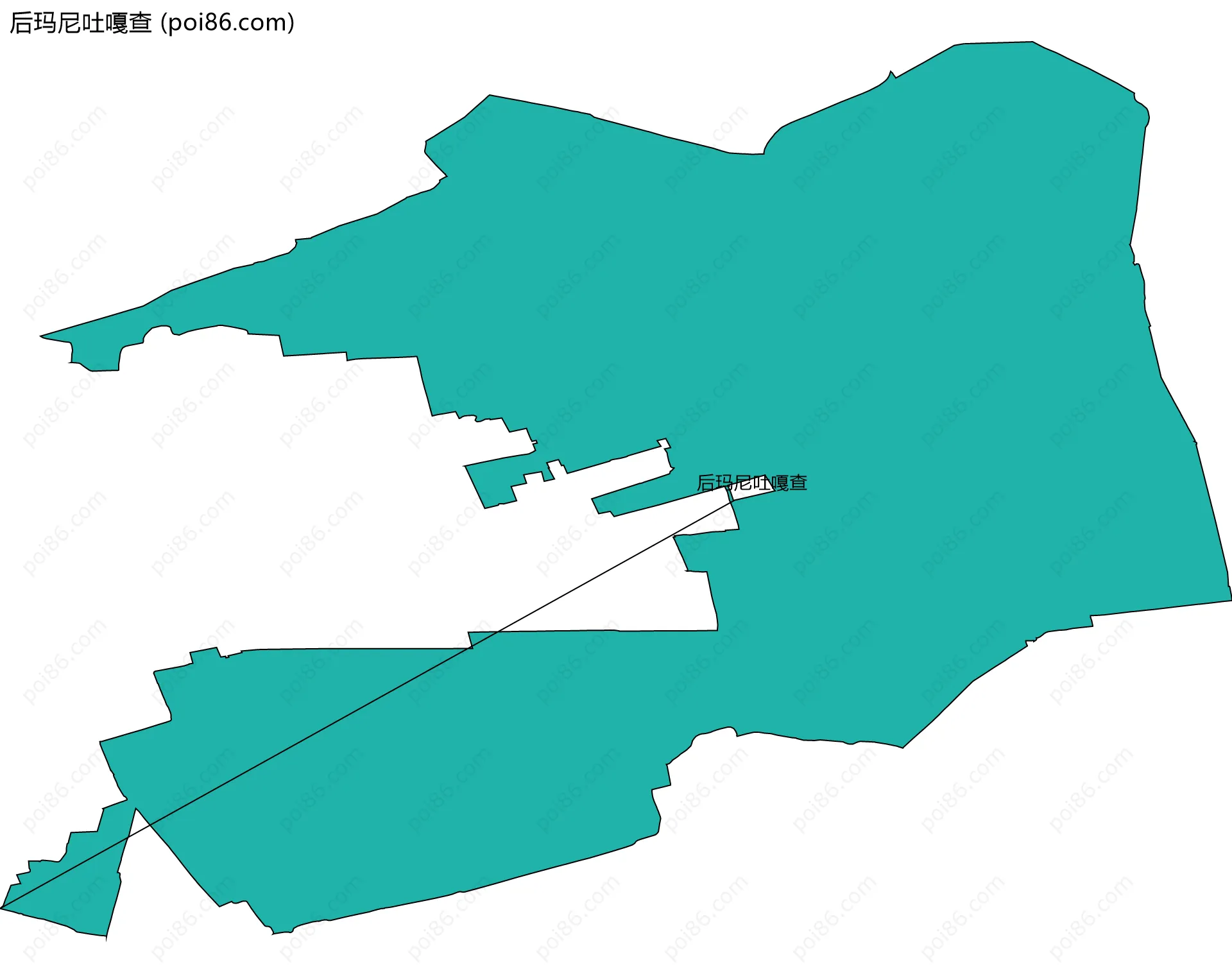后玛尼吐嘎查边界地图