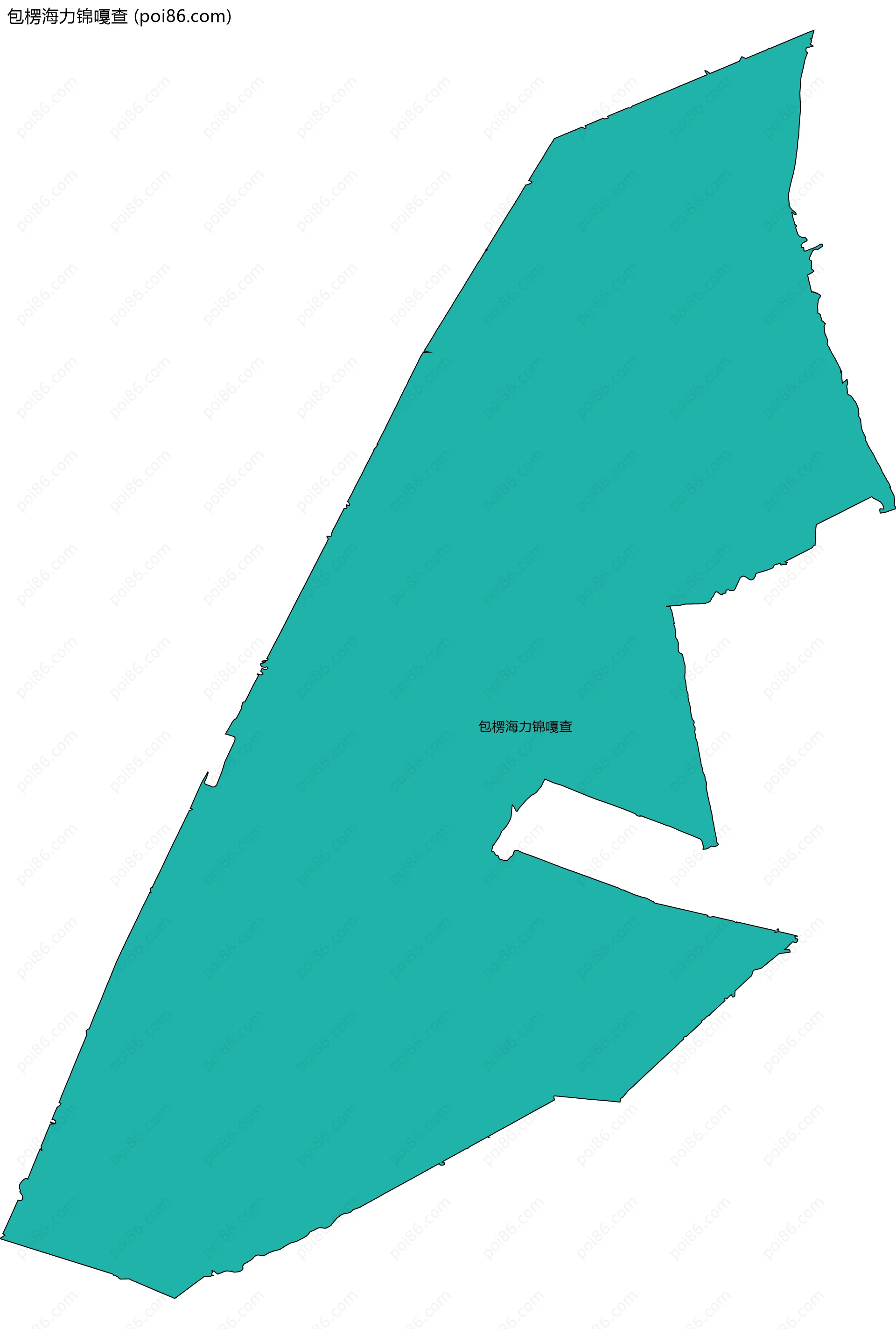 包楞海力锦嘎查边界地图