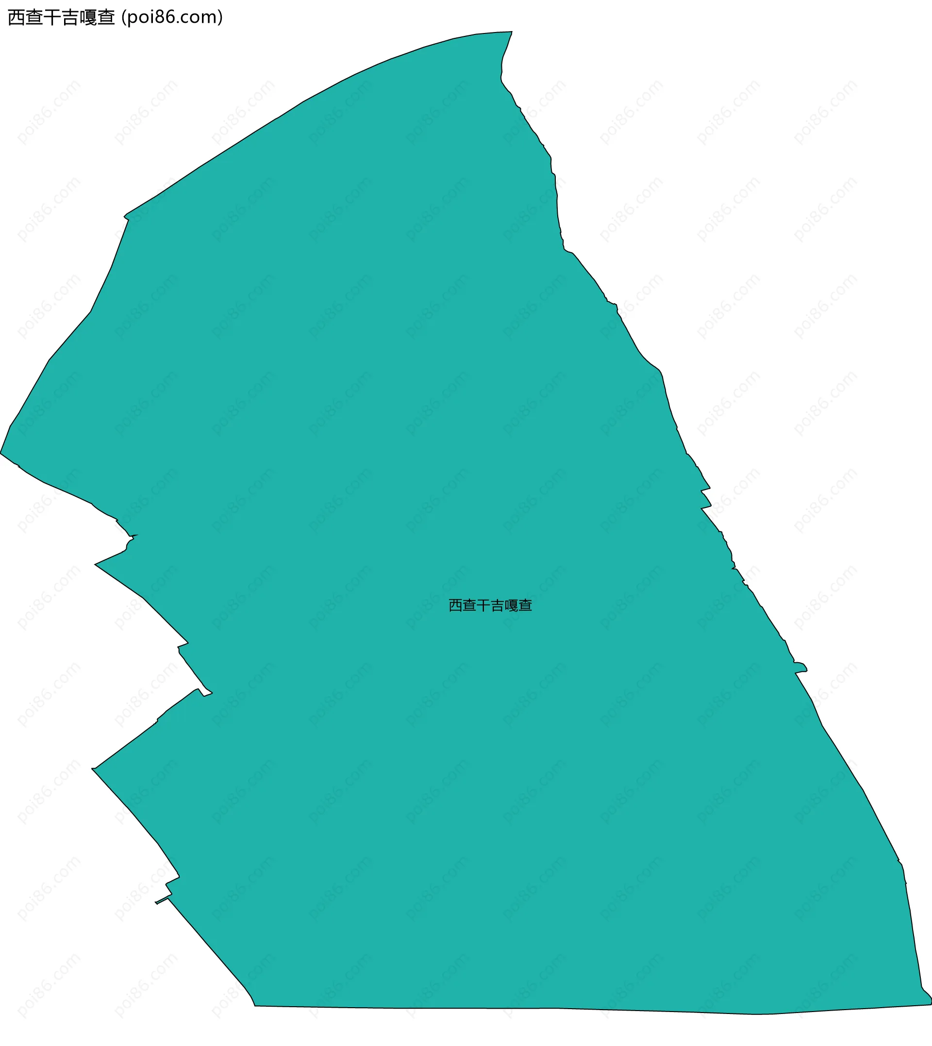 西查干吉嘎查边界地图