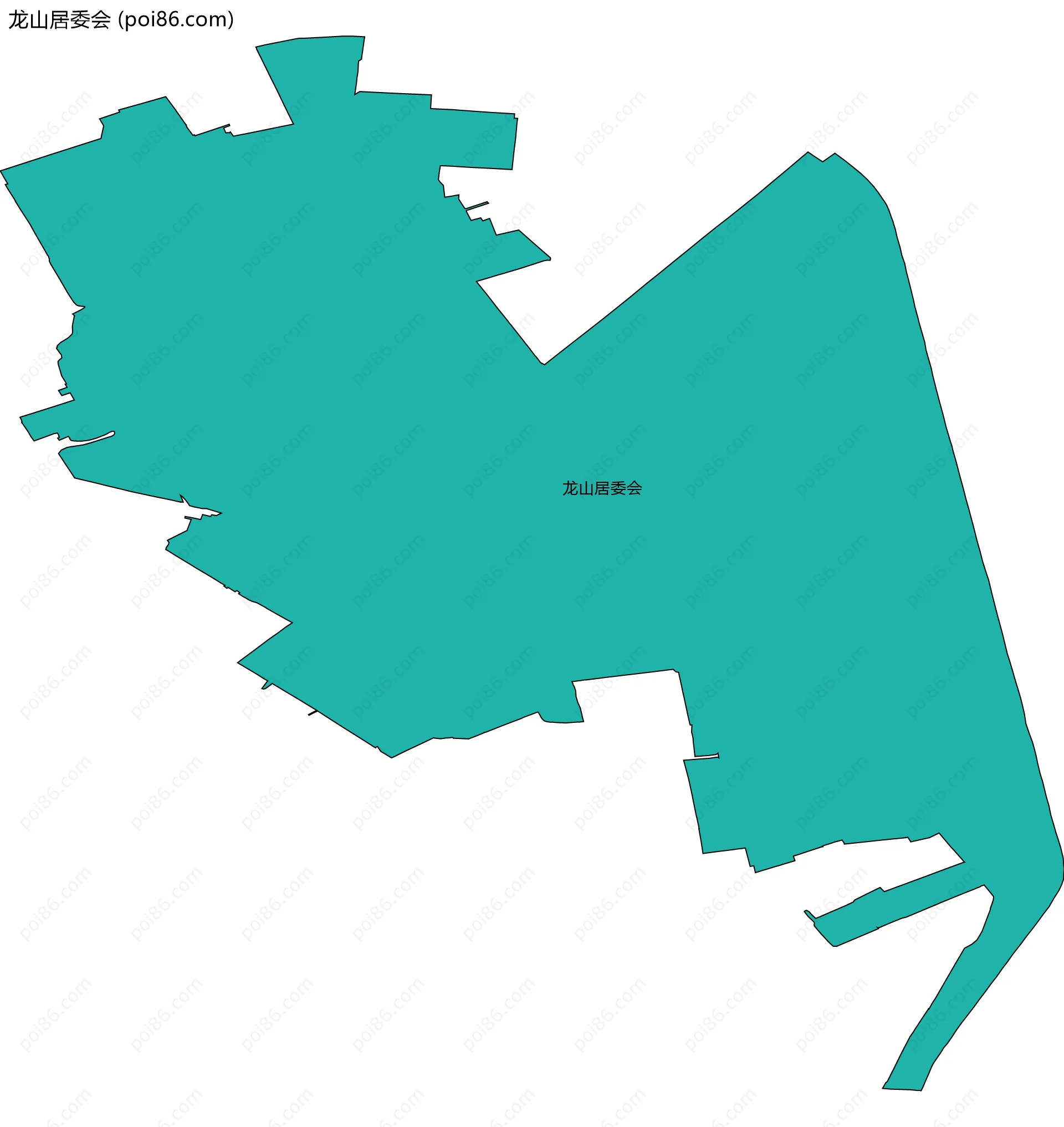 龙山居委会边界地图