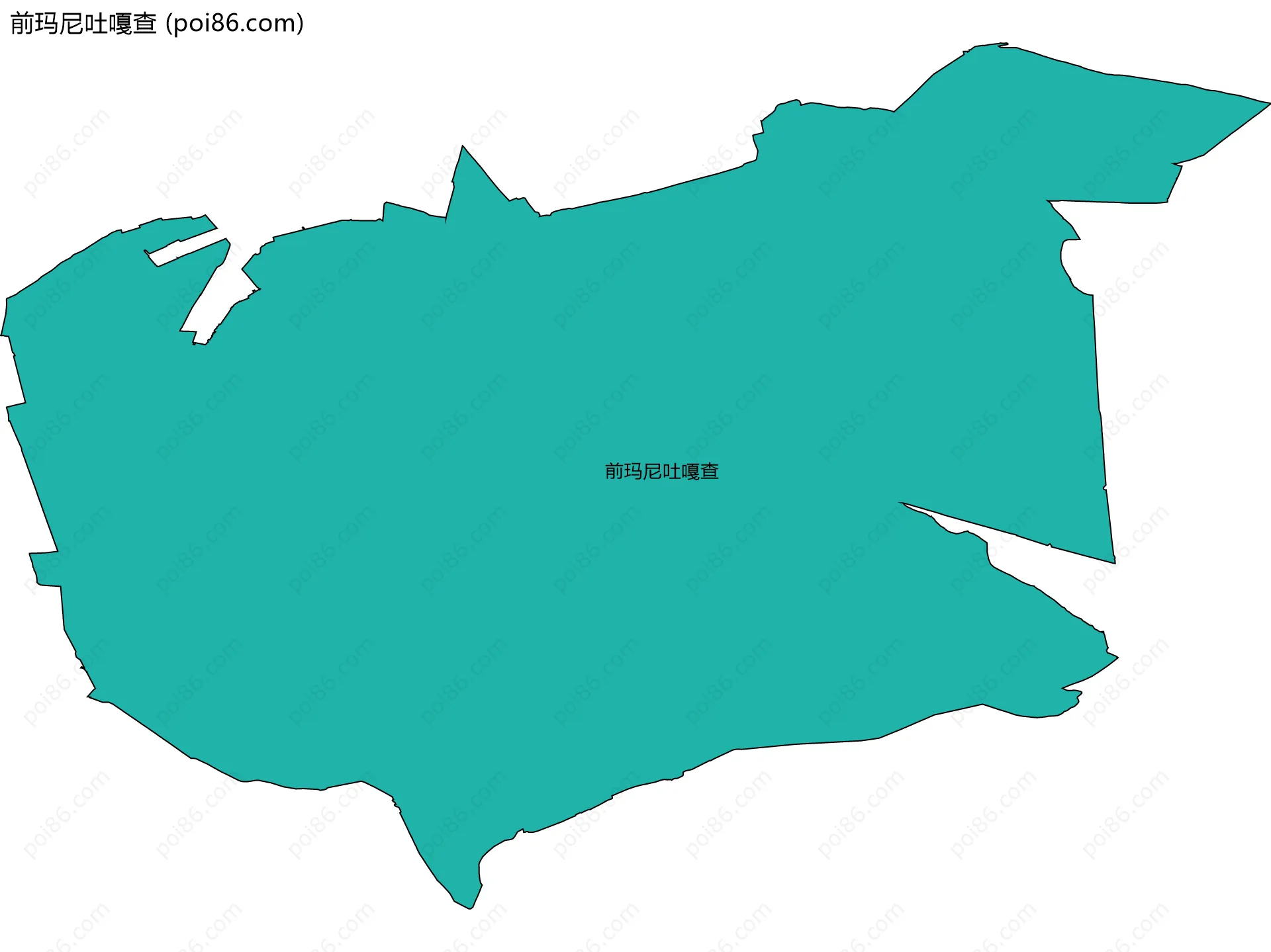 前玛尼吐嘎查边界地图