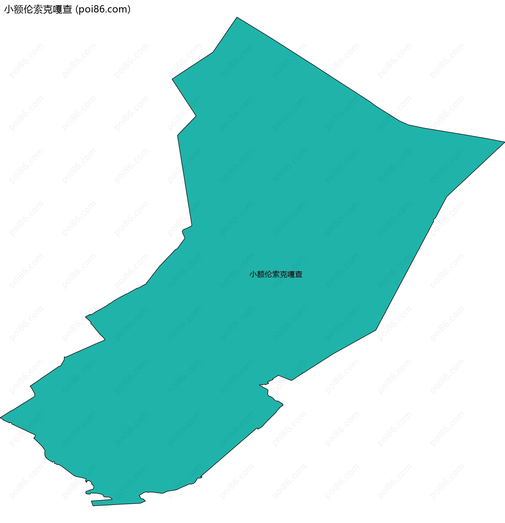 小额伦索克嘎查边界地图