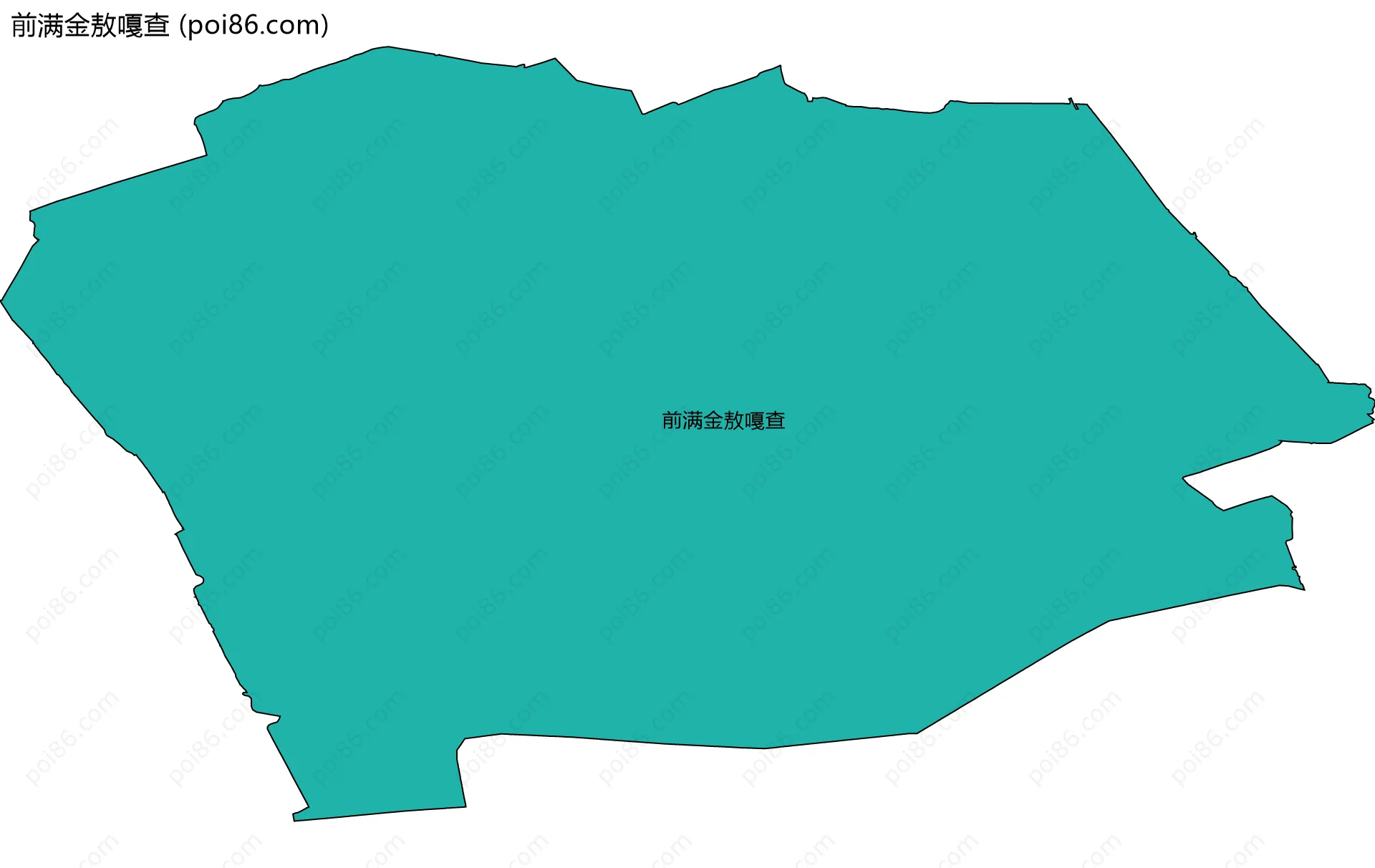 前满金敖嘎查边界地图
