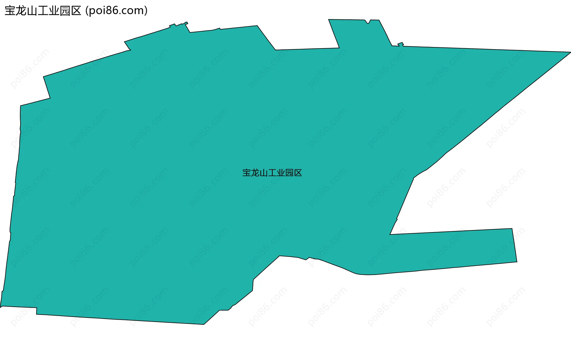 宝龙山工业园区边界地图
