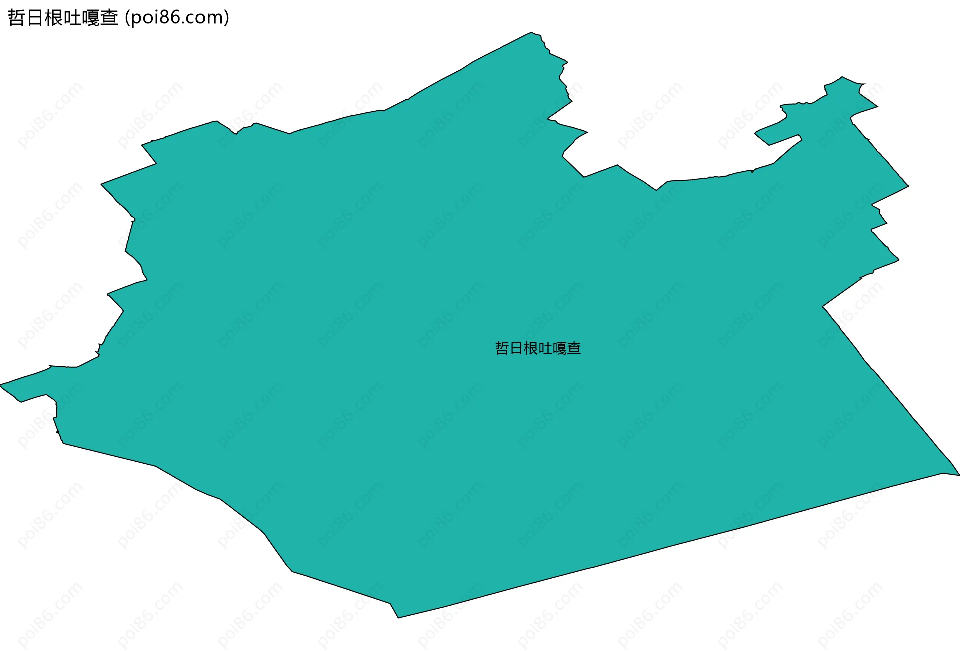 哲日根吐嘎查边界地图