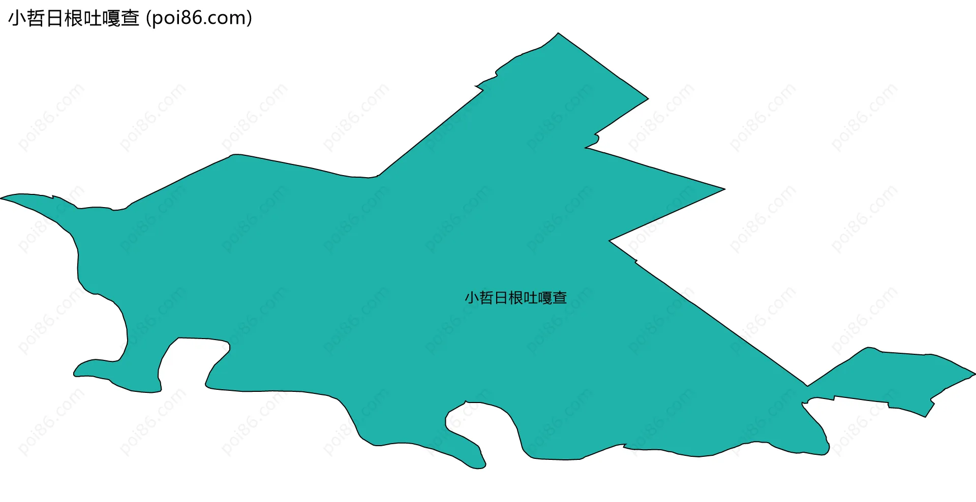 小哲日根吐嘎查边界地图