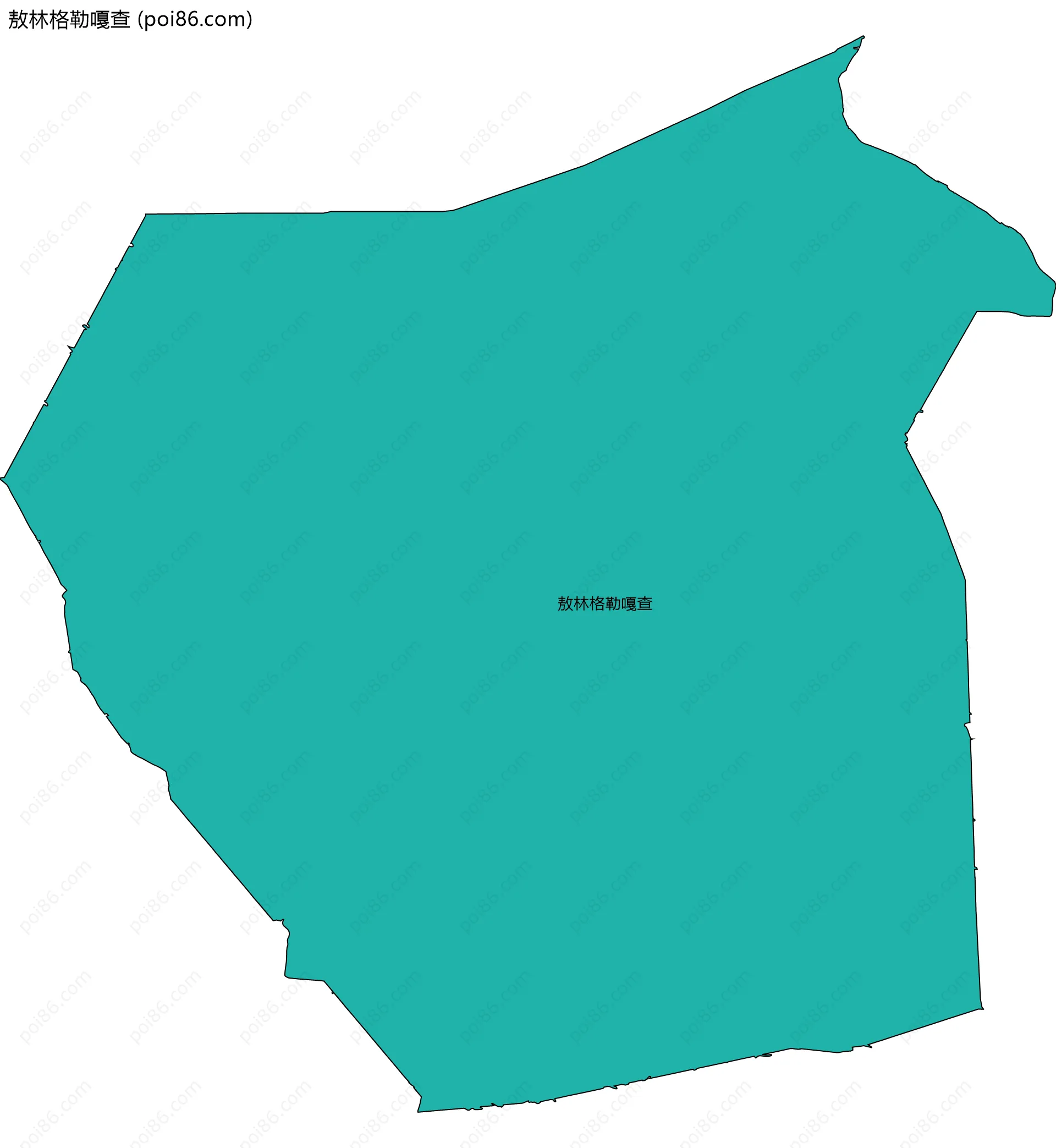 敖林格勒嘎查边界地图