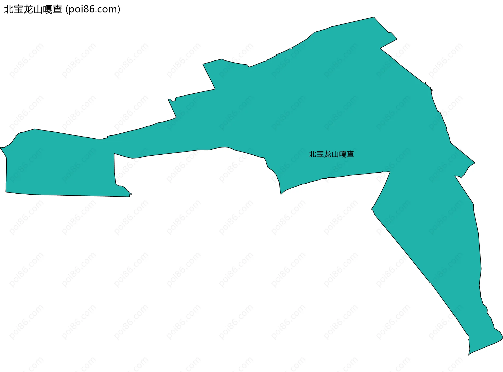 北宝龙山嘎查边界地图