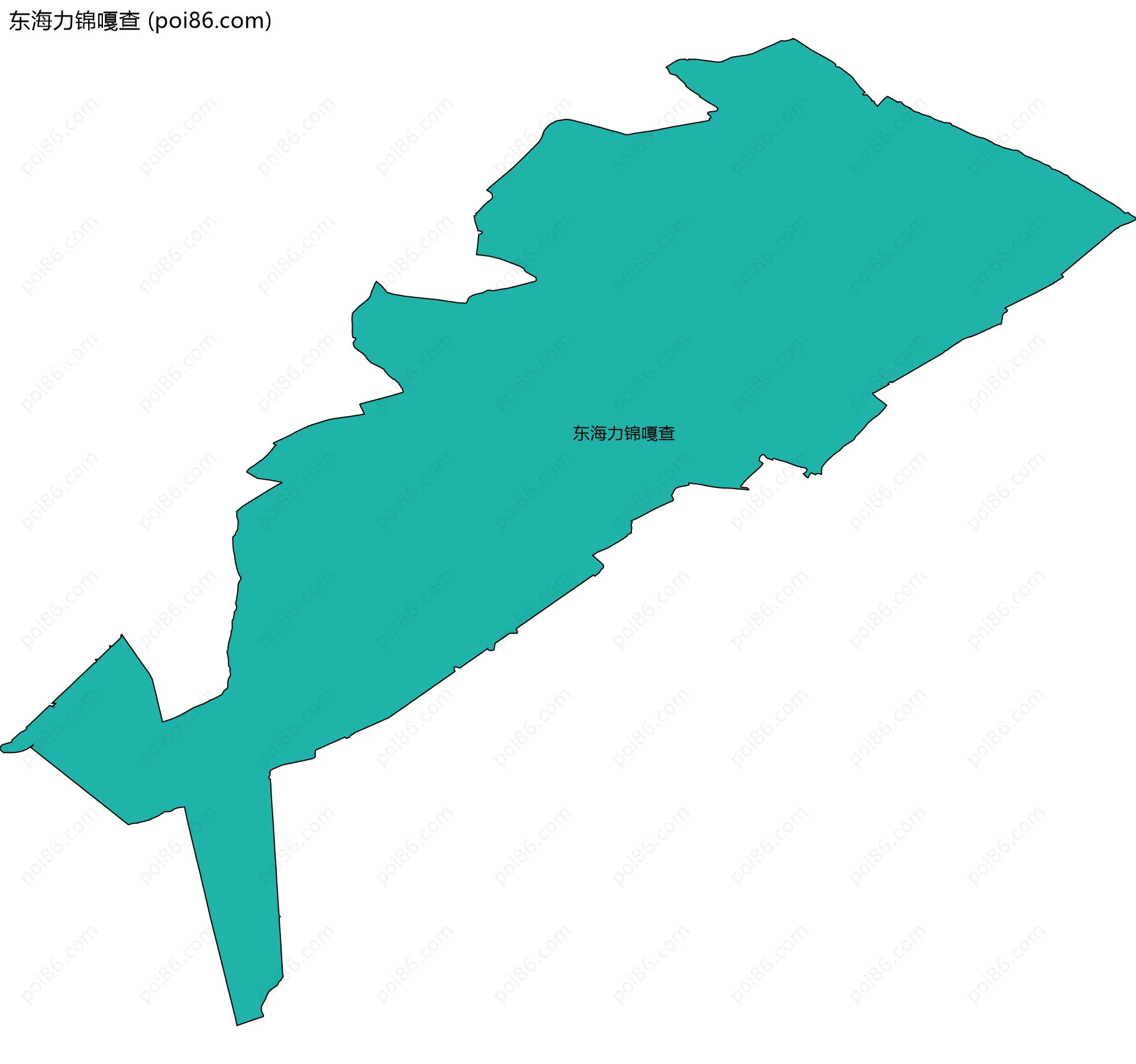 东海力锦嘎查边界地图