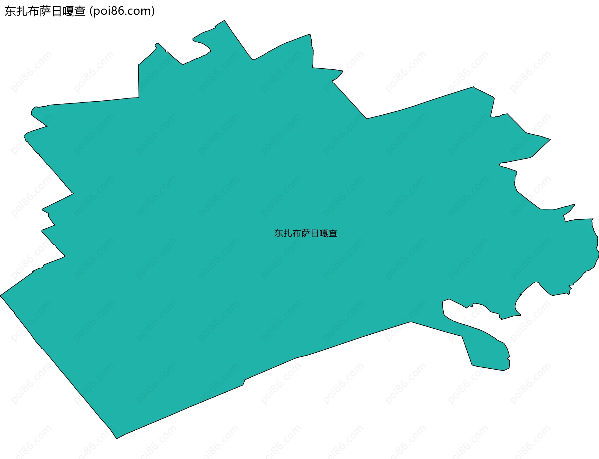 东扎布萨日嘎查边界地图