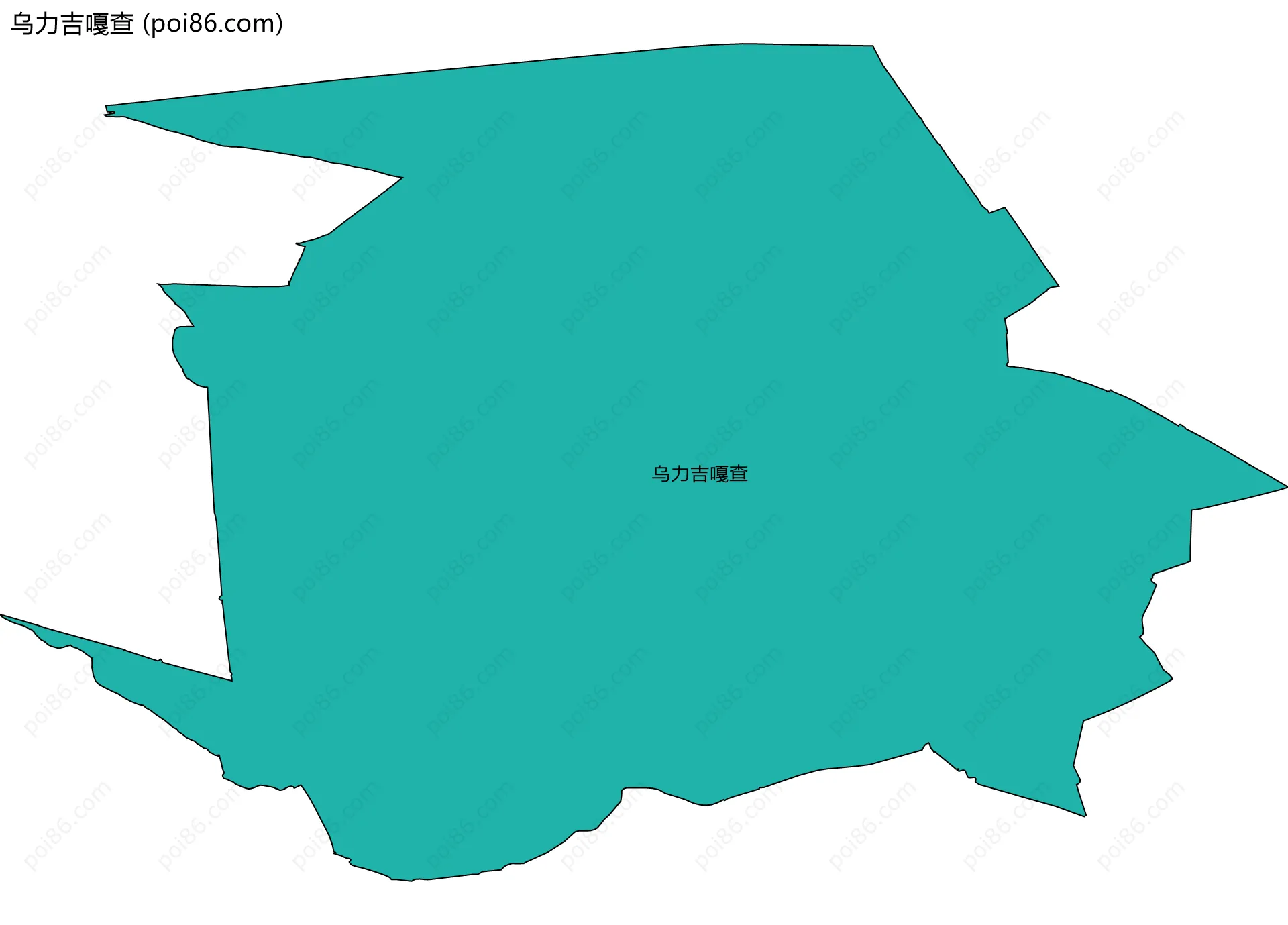 乌力吉嘎查边界地图