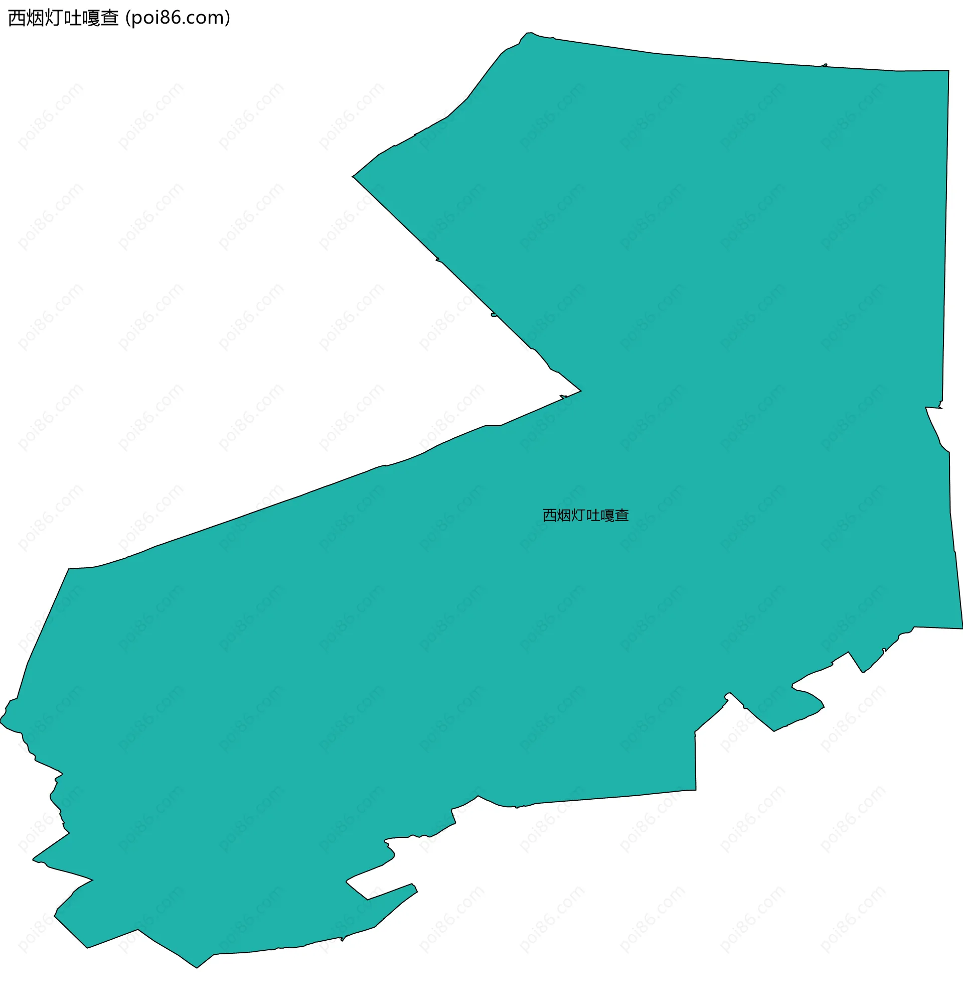 西烟灯吐嘎查边界地图