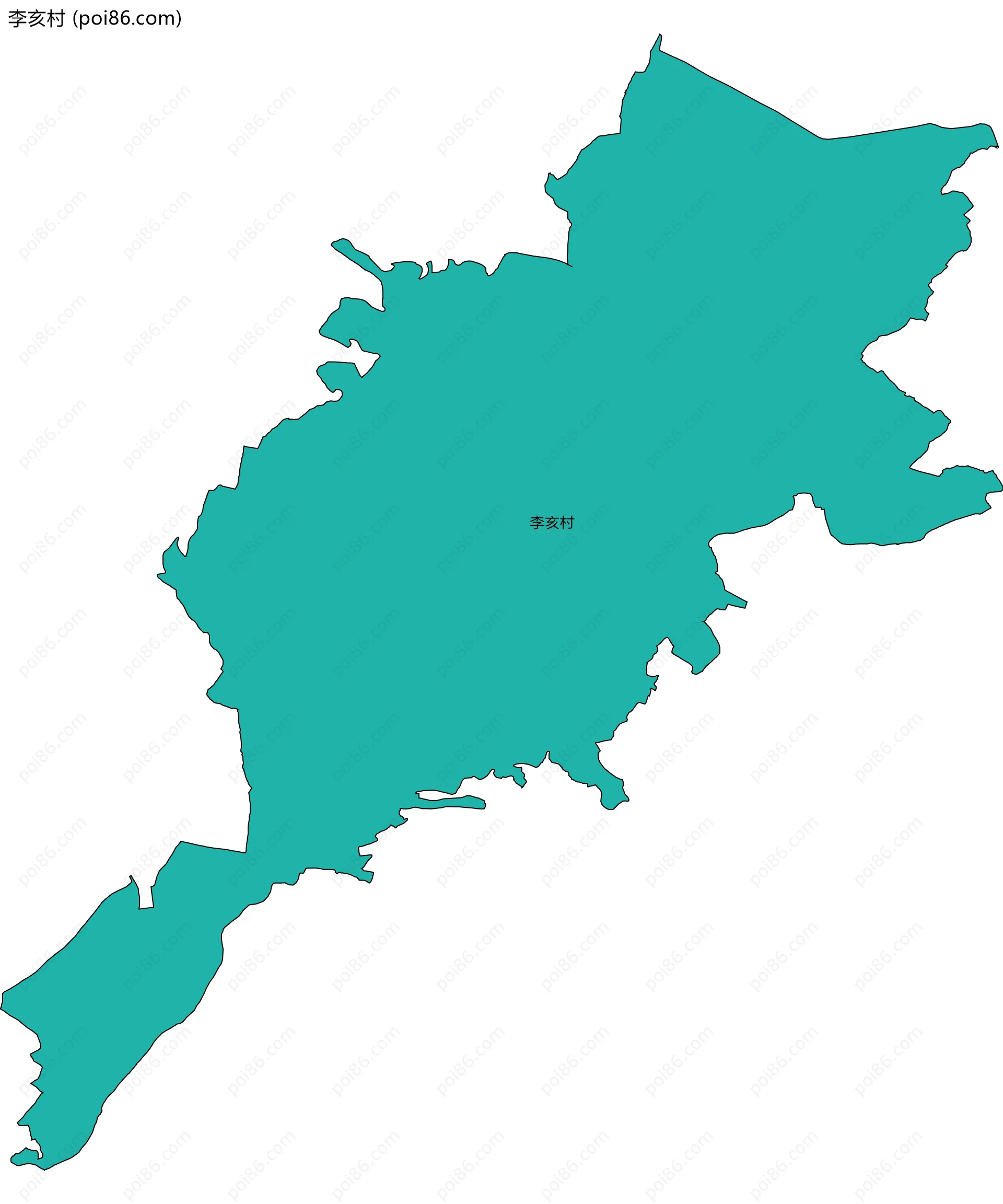 李亥村边界地图