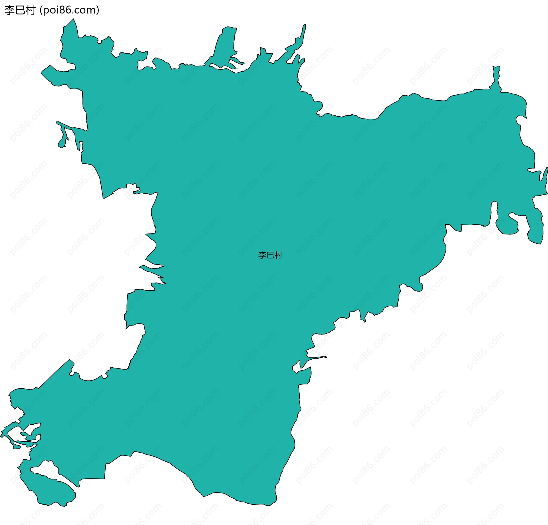 李巳村边界地图