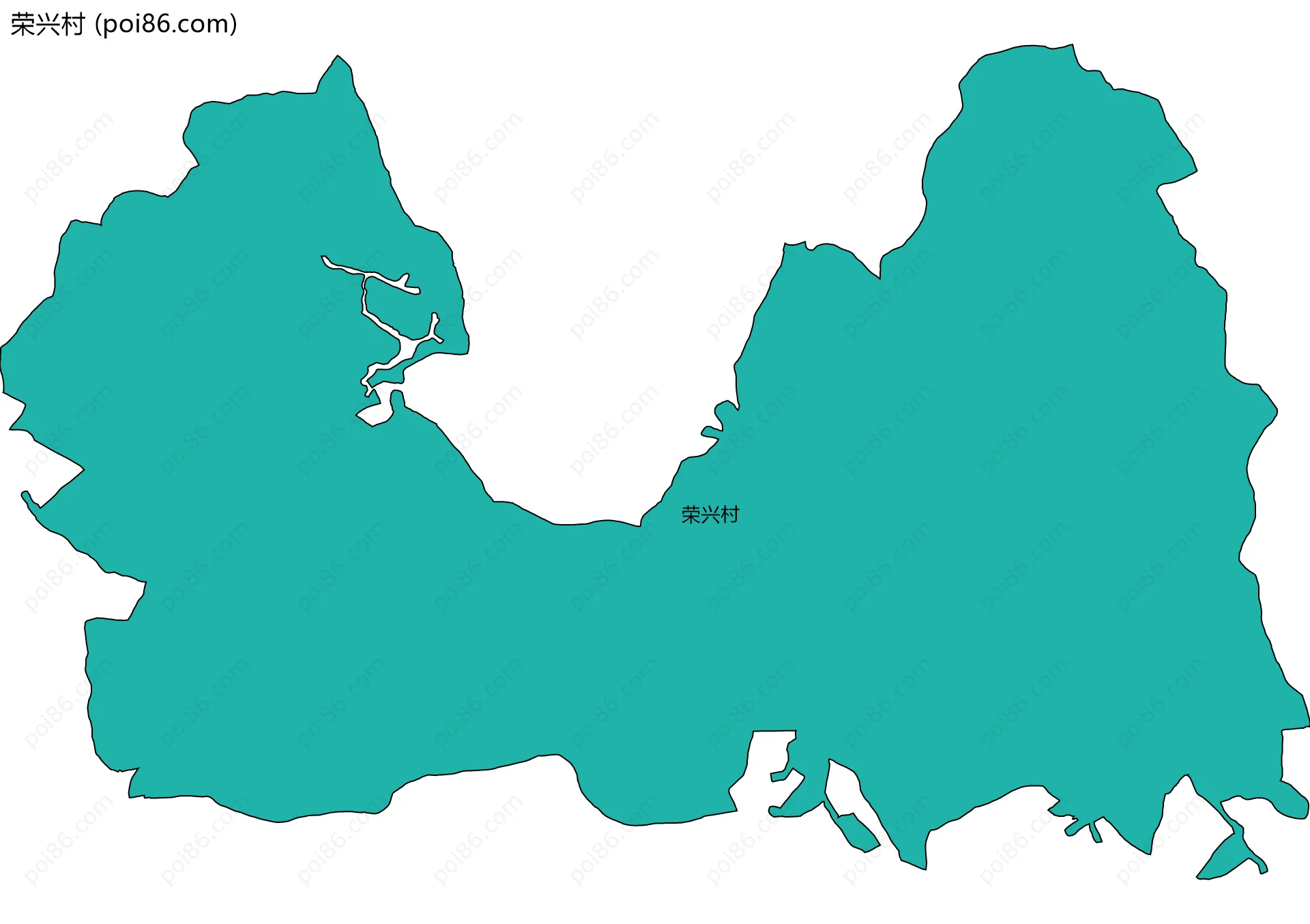 荣兴村边界地图