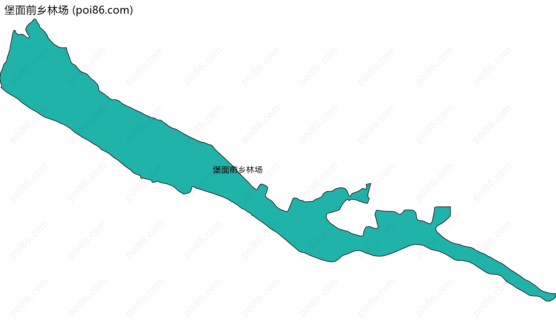 堡面前乡林场边界地图