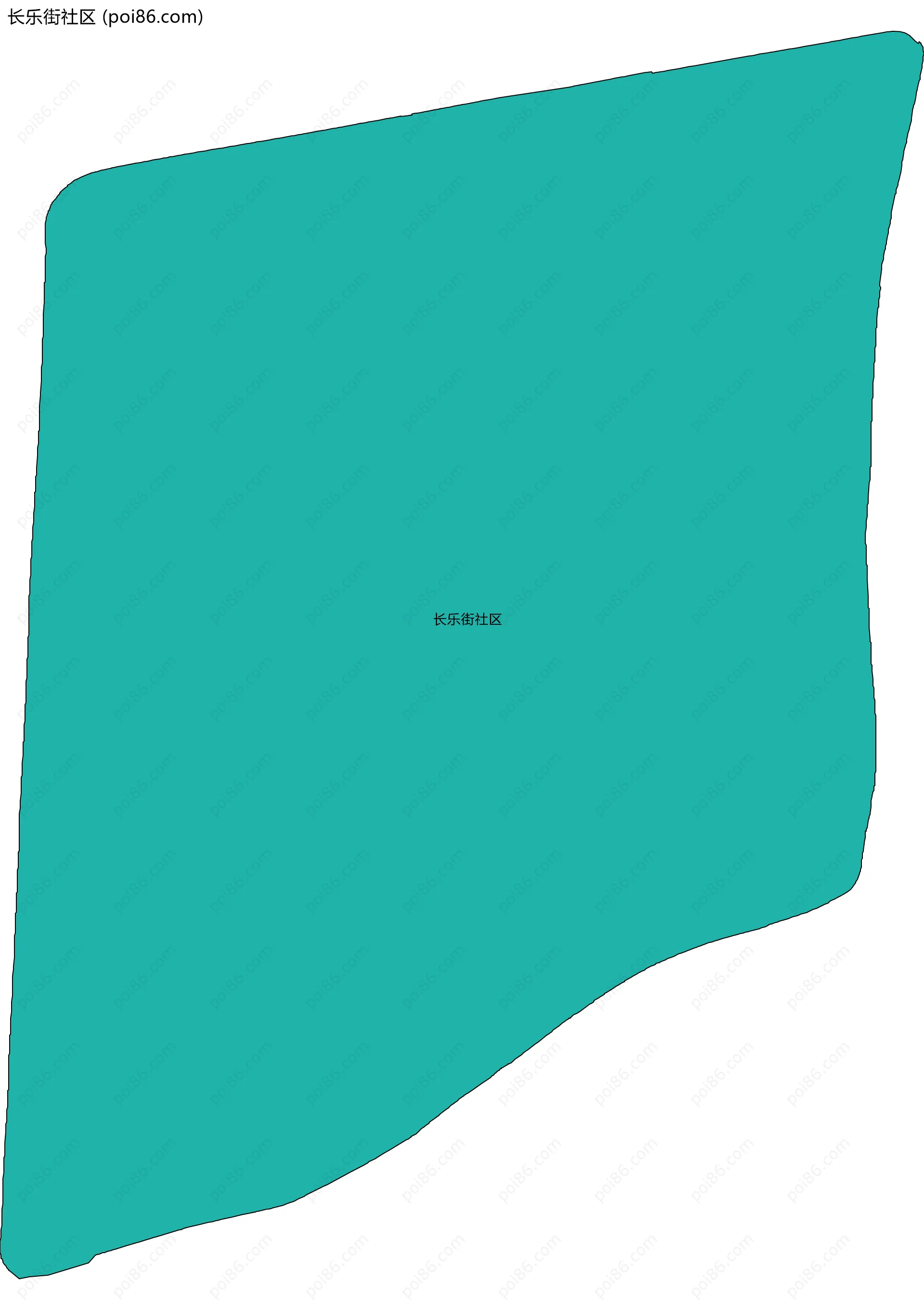 长乐街社区边界地图