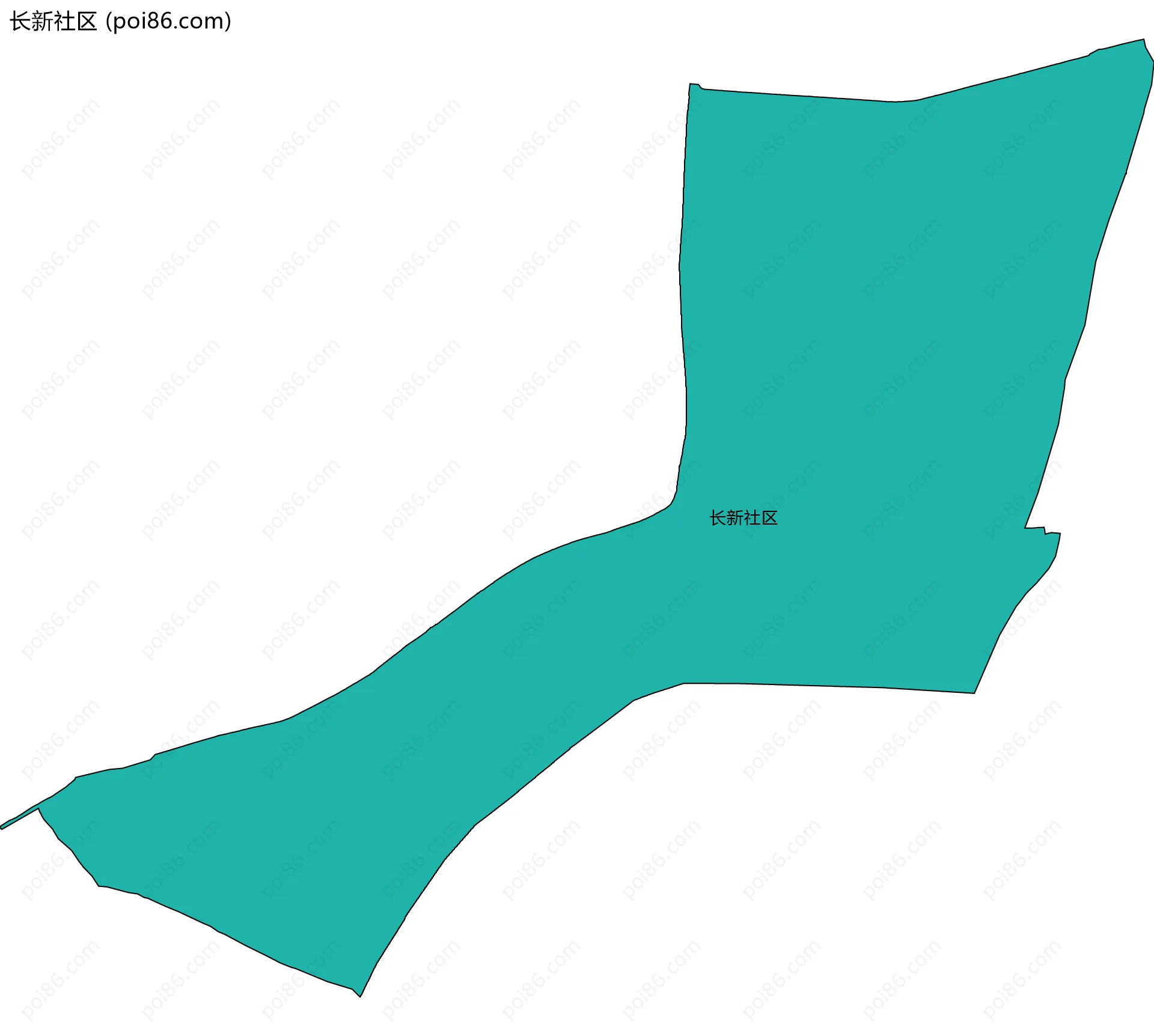 长新社区边界地图
