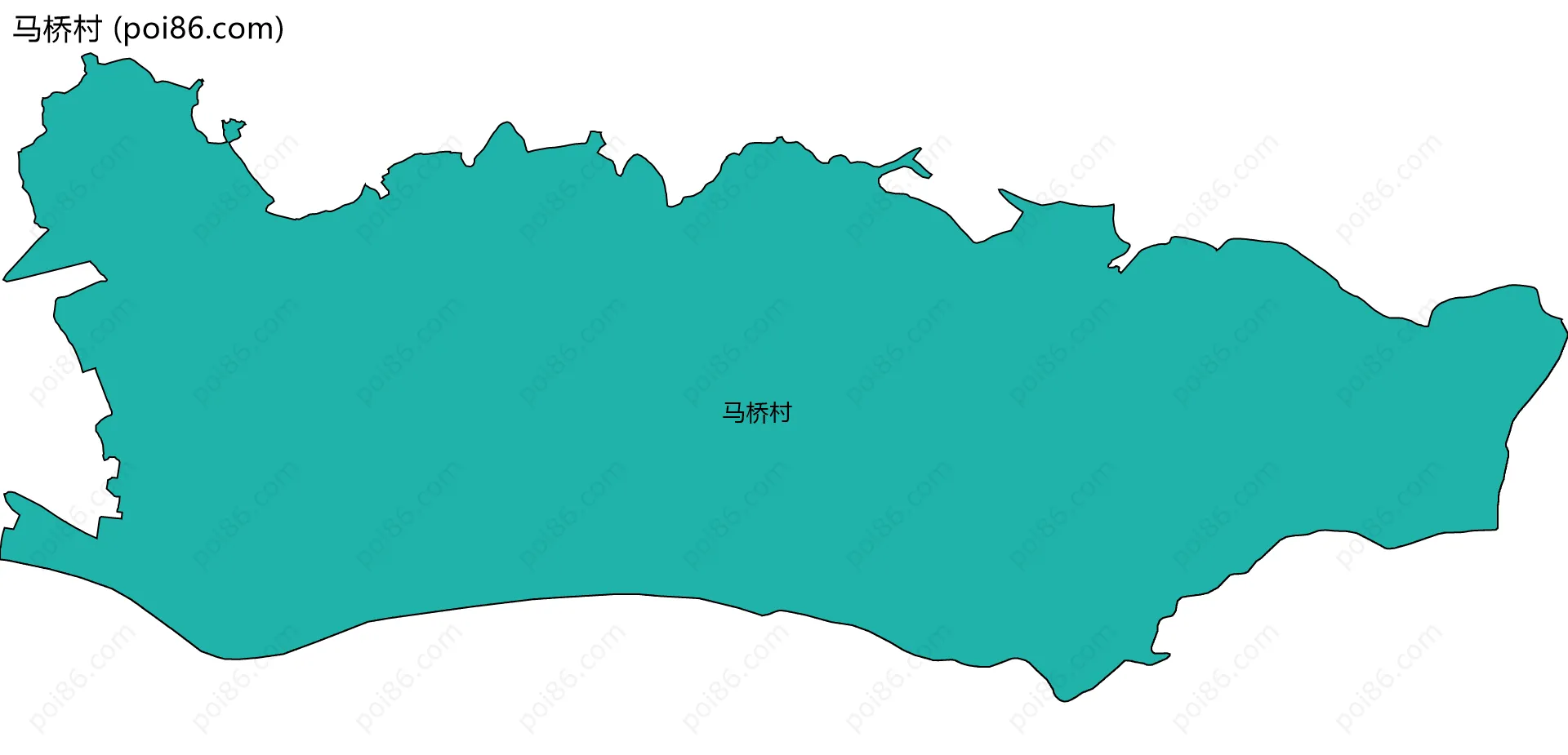 马桥村边界地图