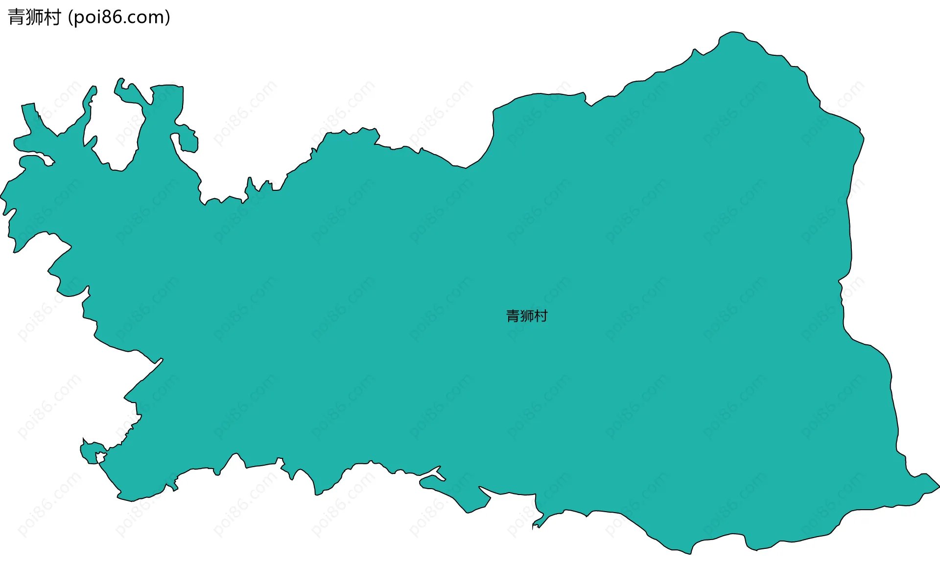 青狮村边界地图
