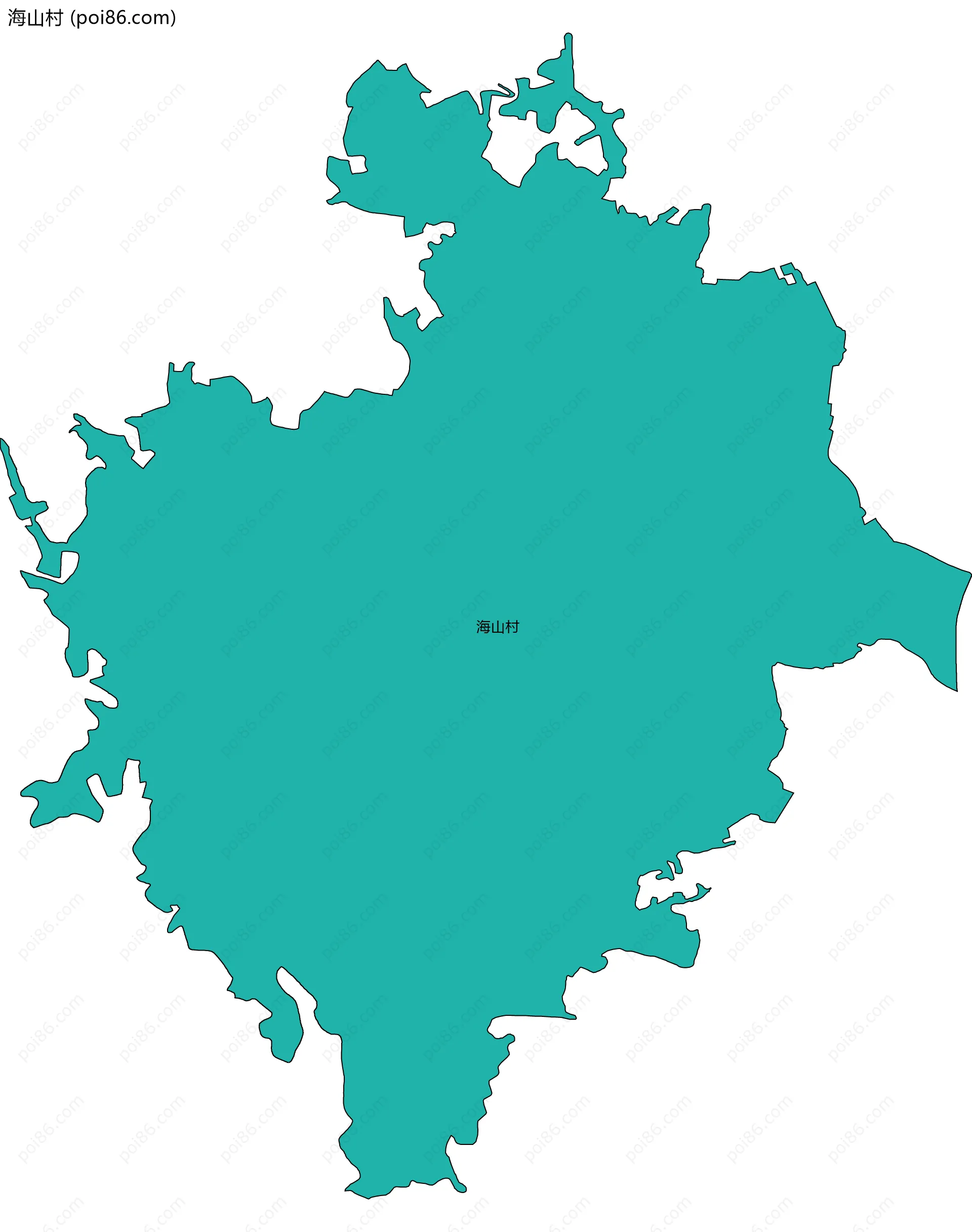 海山村边界地图