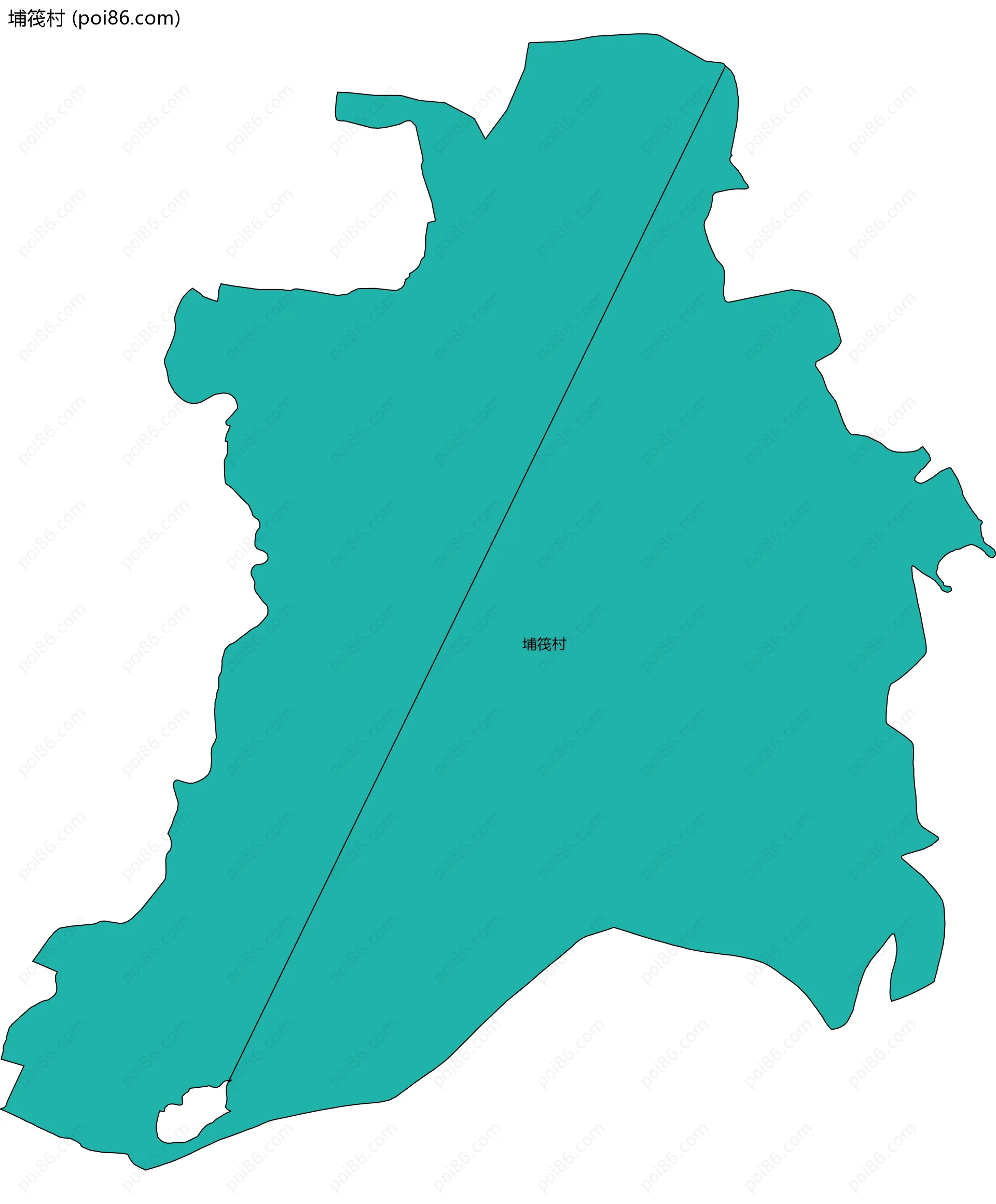 埔筏村边界地图