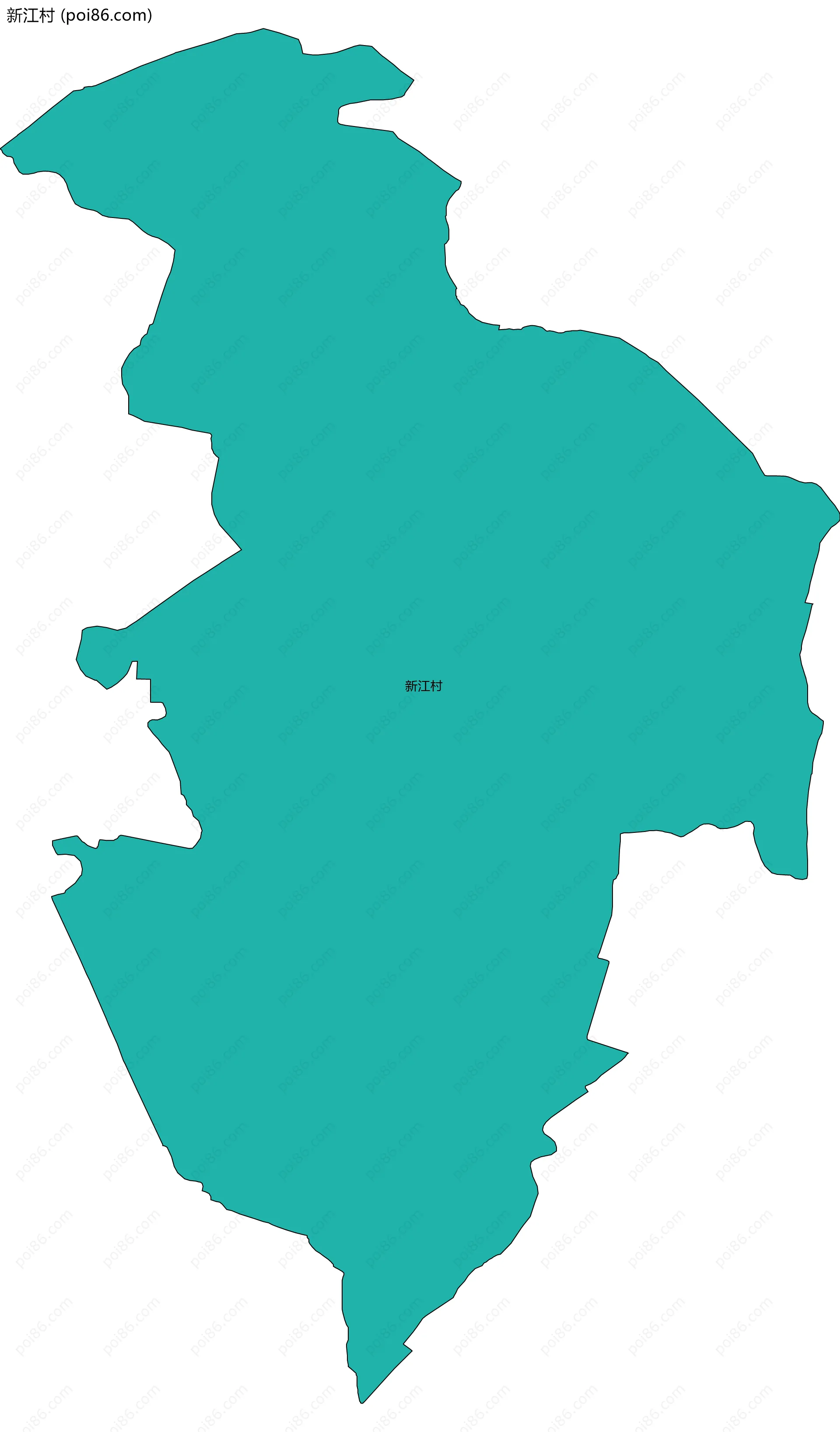 新江村边界地图