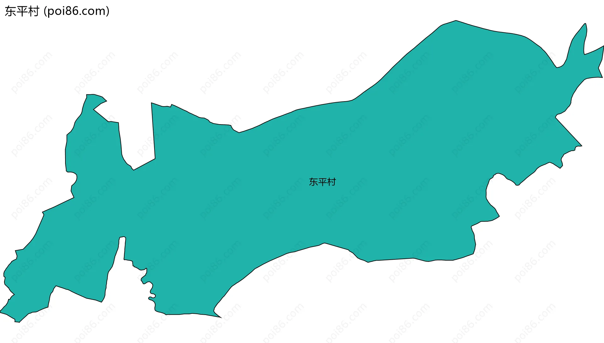 东平村边界地图