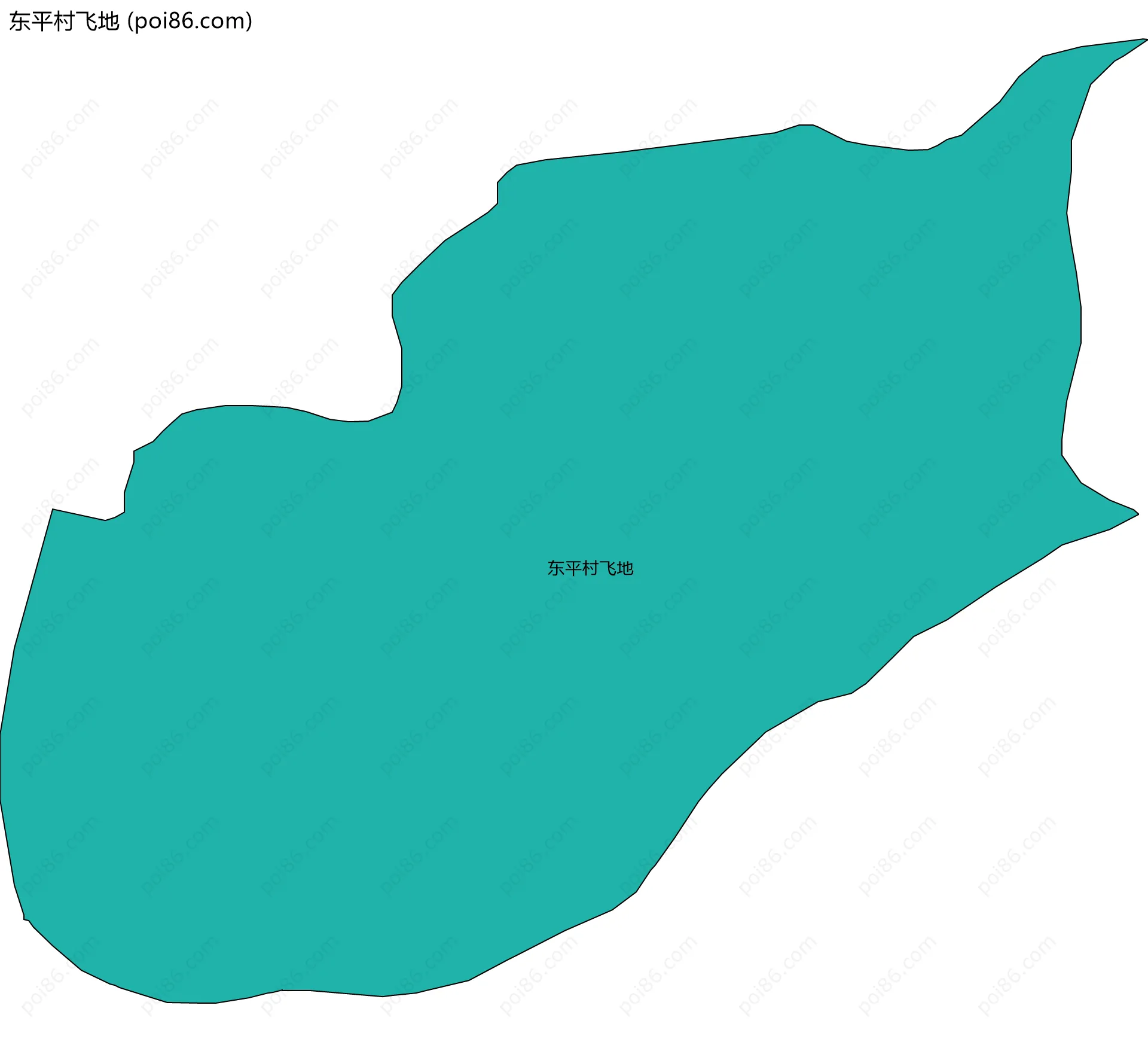 东平村飞地边界地图
