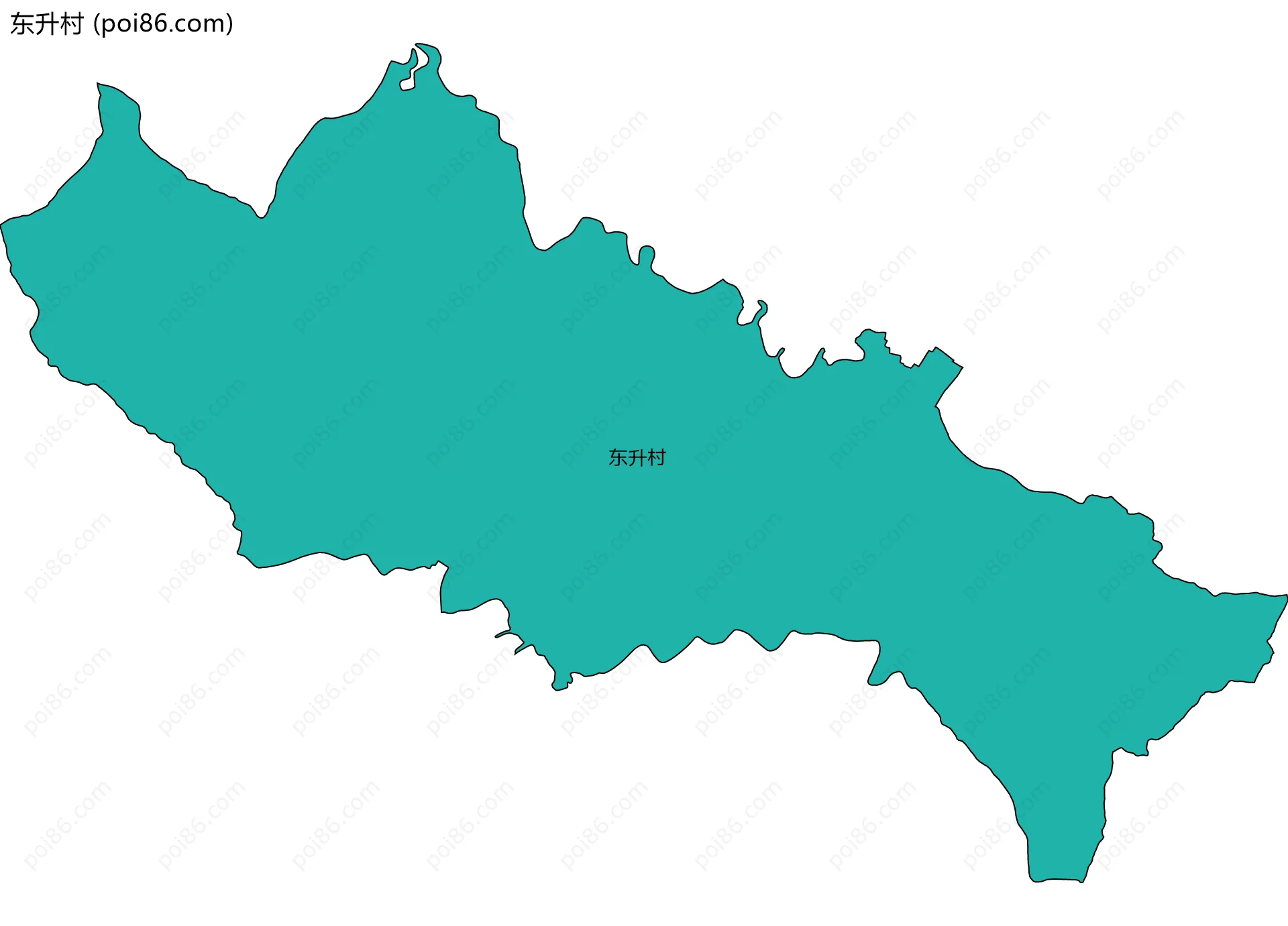 东升村边界地图